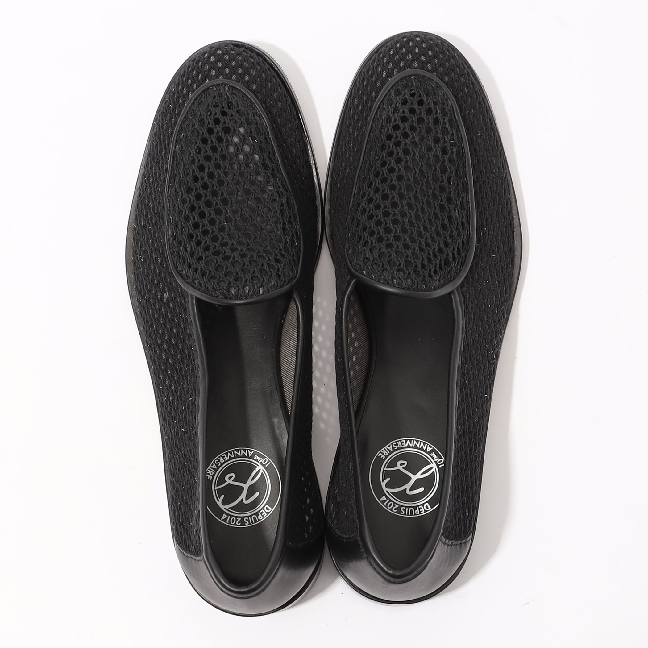 SOLOVIERE JACQUE NEW レザーメッシュ スリッポン｜トゥモローランド