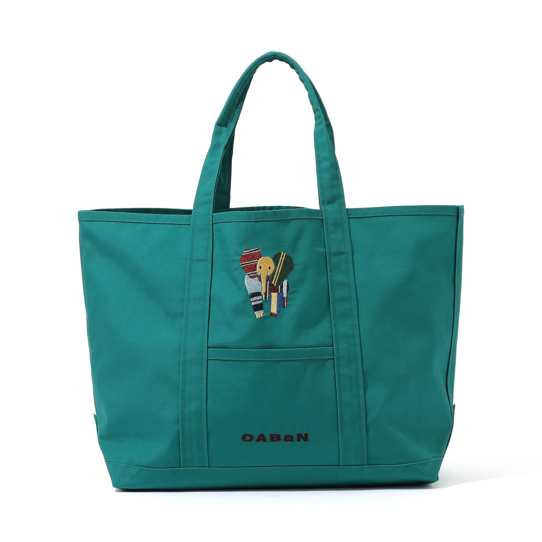 Elephant刺繍 プレイフルトートバッグ