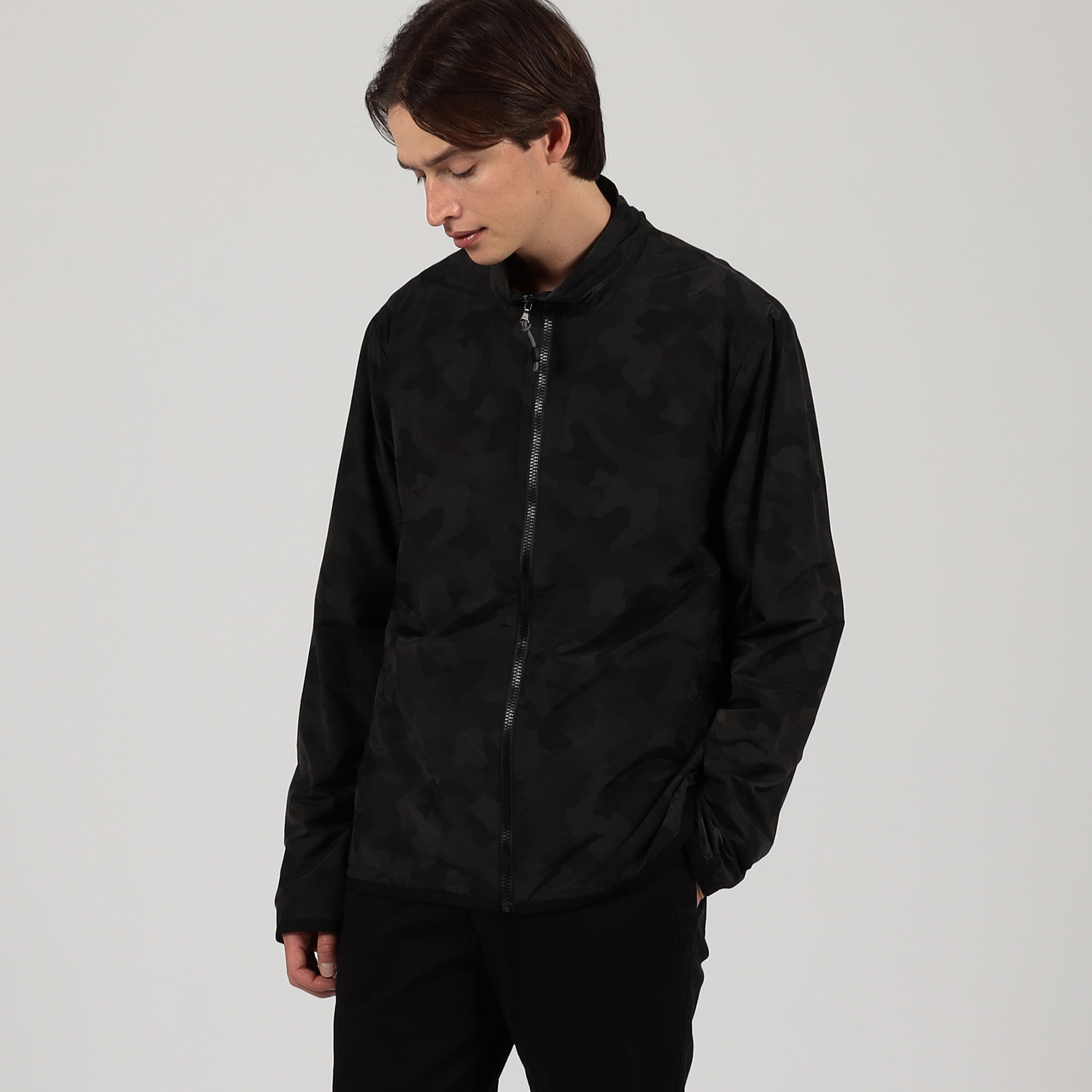 コットンナイロンカモフラ ジップアップブルゾン MFCP2097