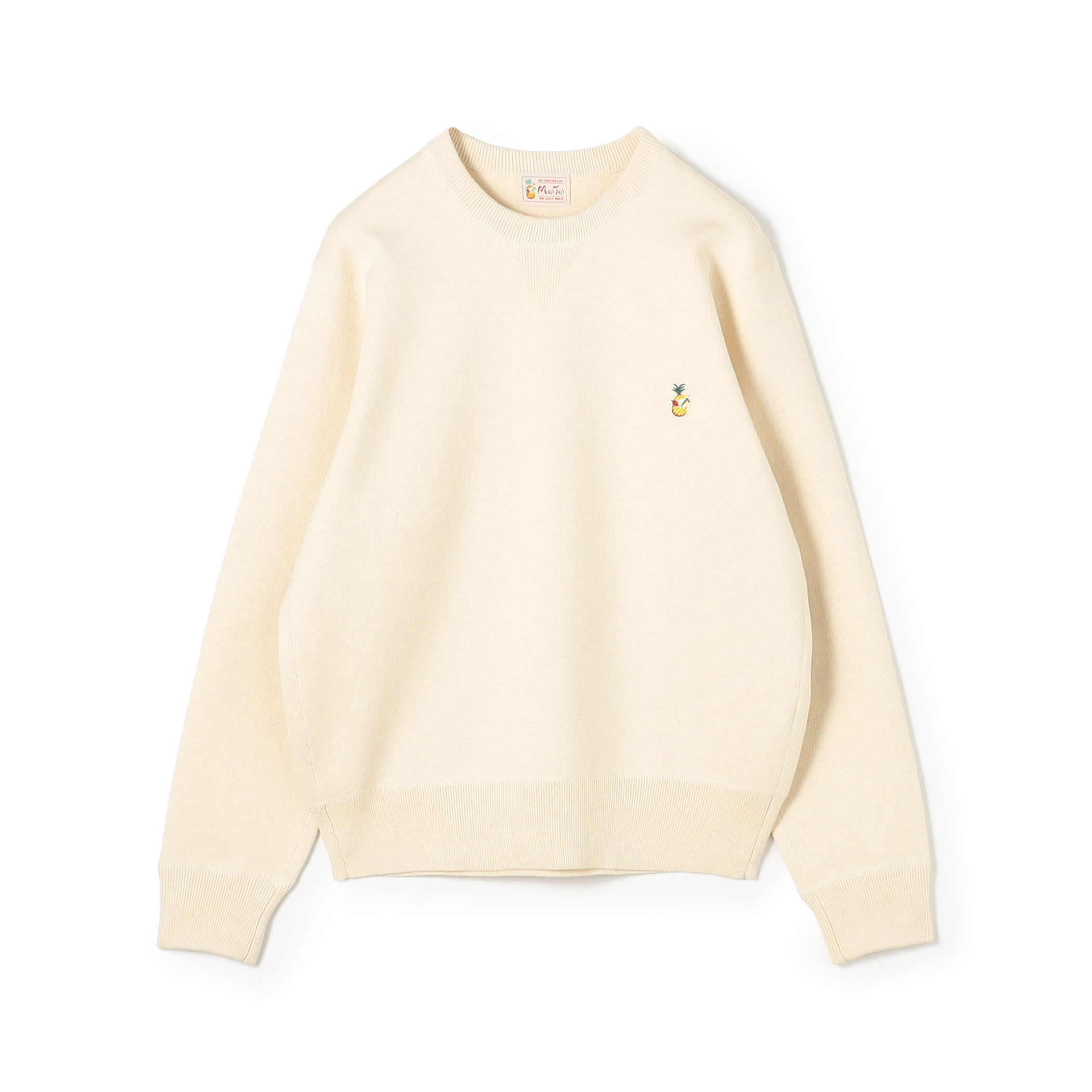Mai Tai メランジコットン クルーネックニットプルオーバー