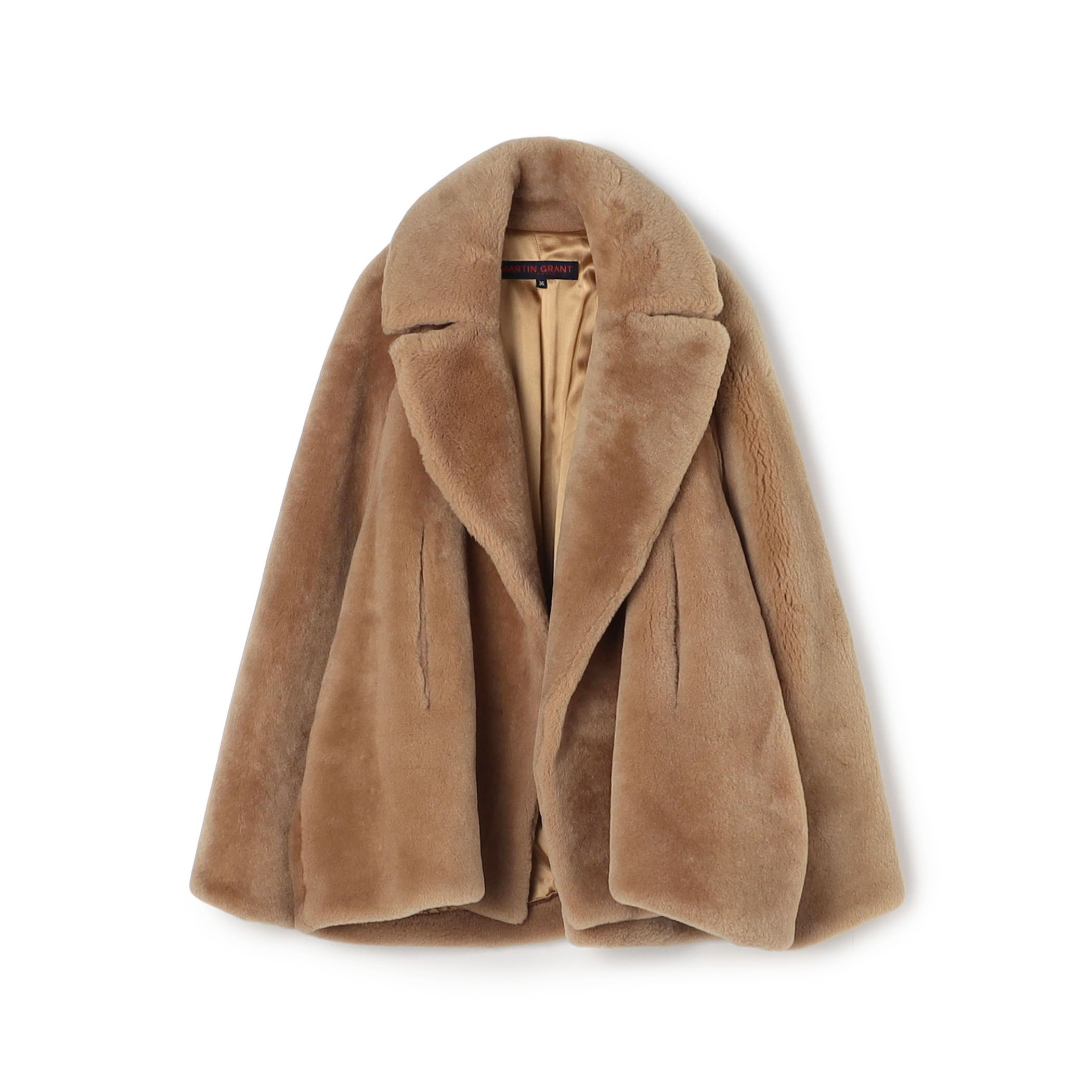 MARTIN GRANT A LINE SHEARLING FUR コート