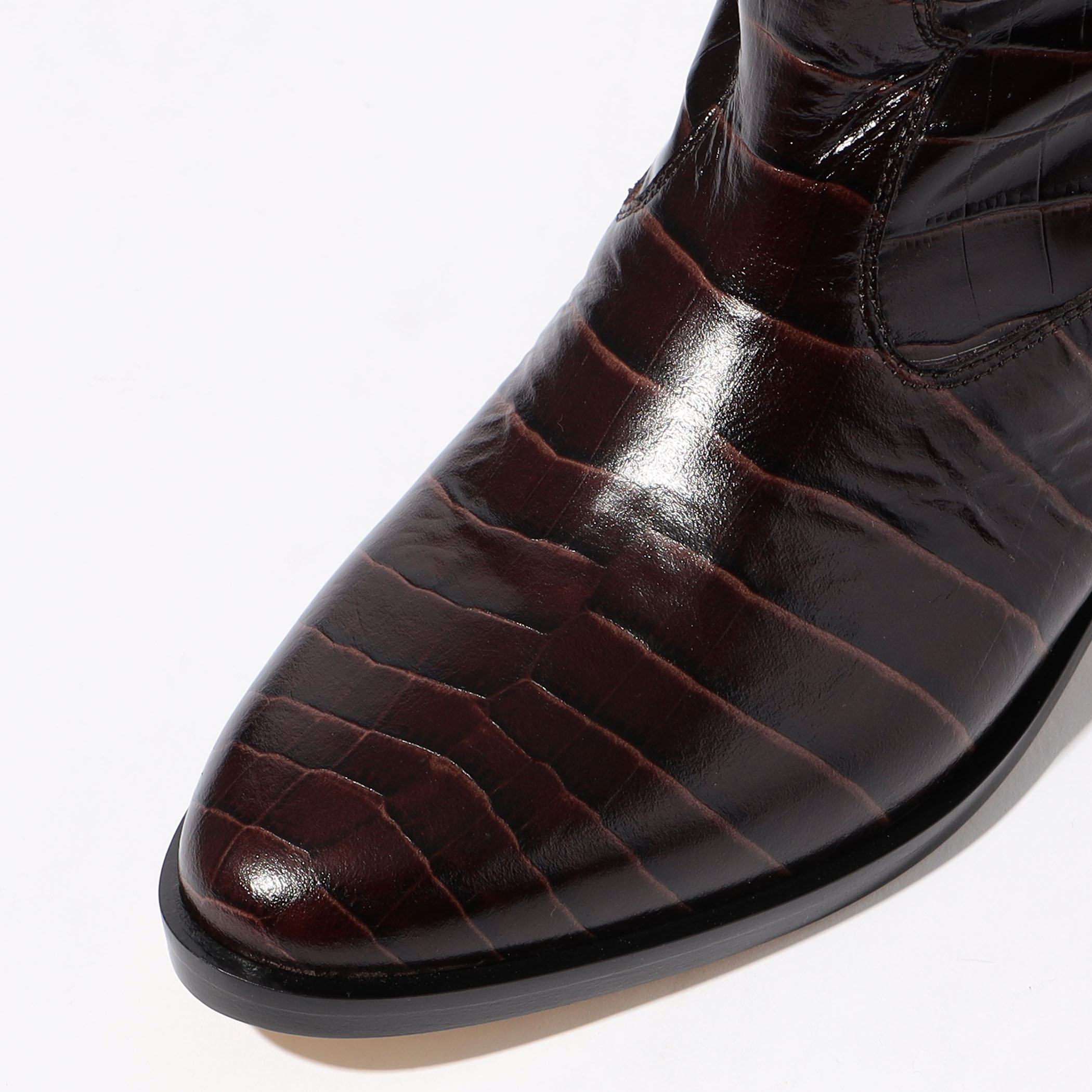 BRENTA クロコ型押し　ロングブーツ　未使用　37 ブレンタ BRENTA クロコ型押し ロングブーツ 未使用 37 ブレンタ