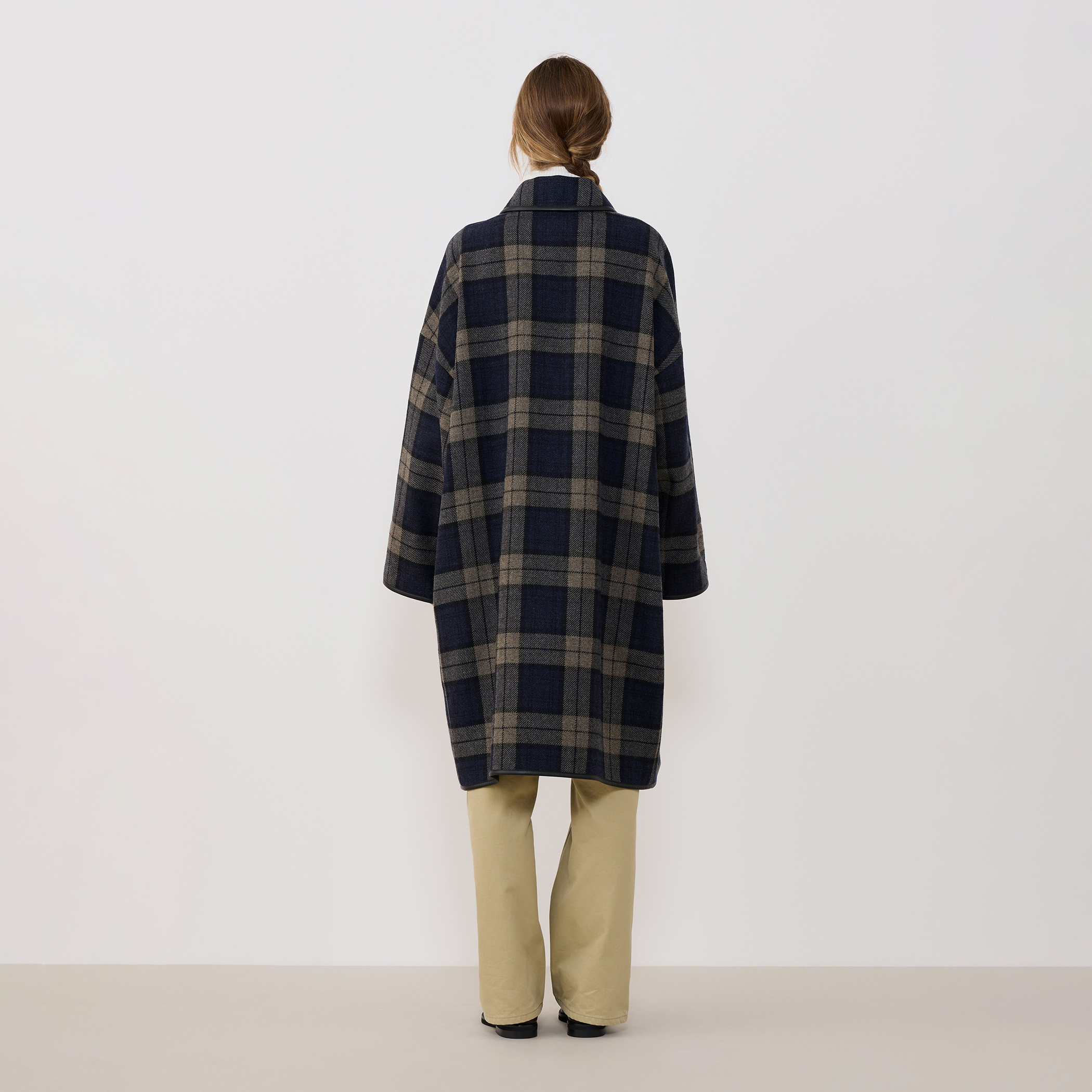 定10万　GALERIE VIE　ウールコットンツイード バルカラーコート 定10万 GALERIE VIE ウールコットンツイード バルカラーコート