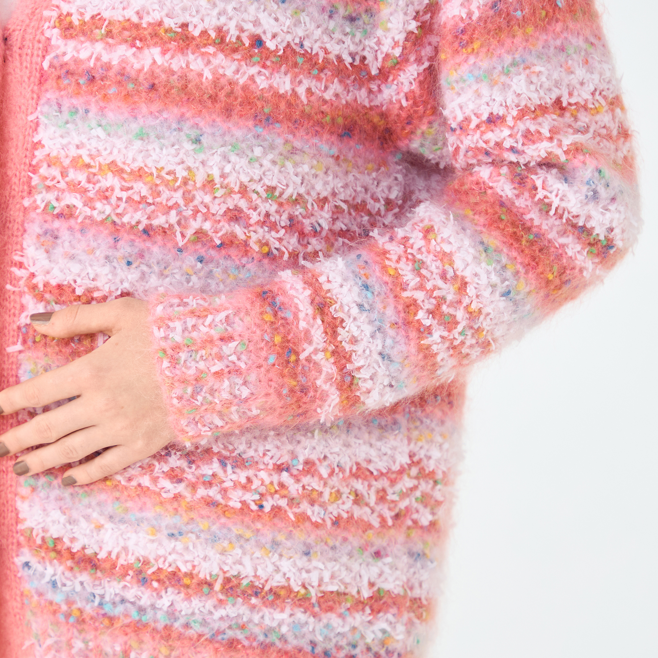 ミックスボーダー Vネックカーディガン|トゥモローランド 公式通販 ミックスボーダー Vネックカーディガン|トゥモローランド 公式通販