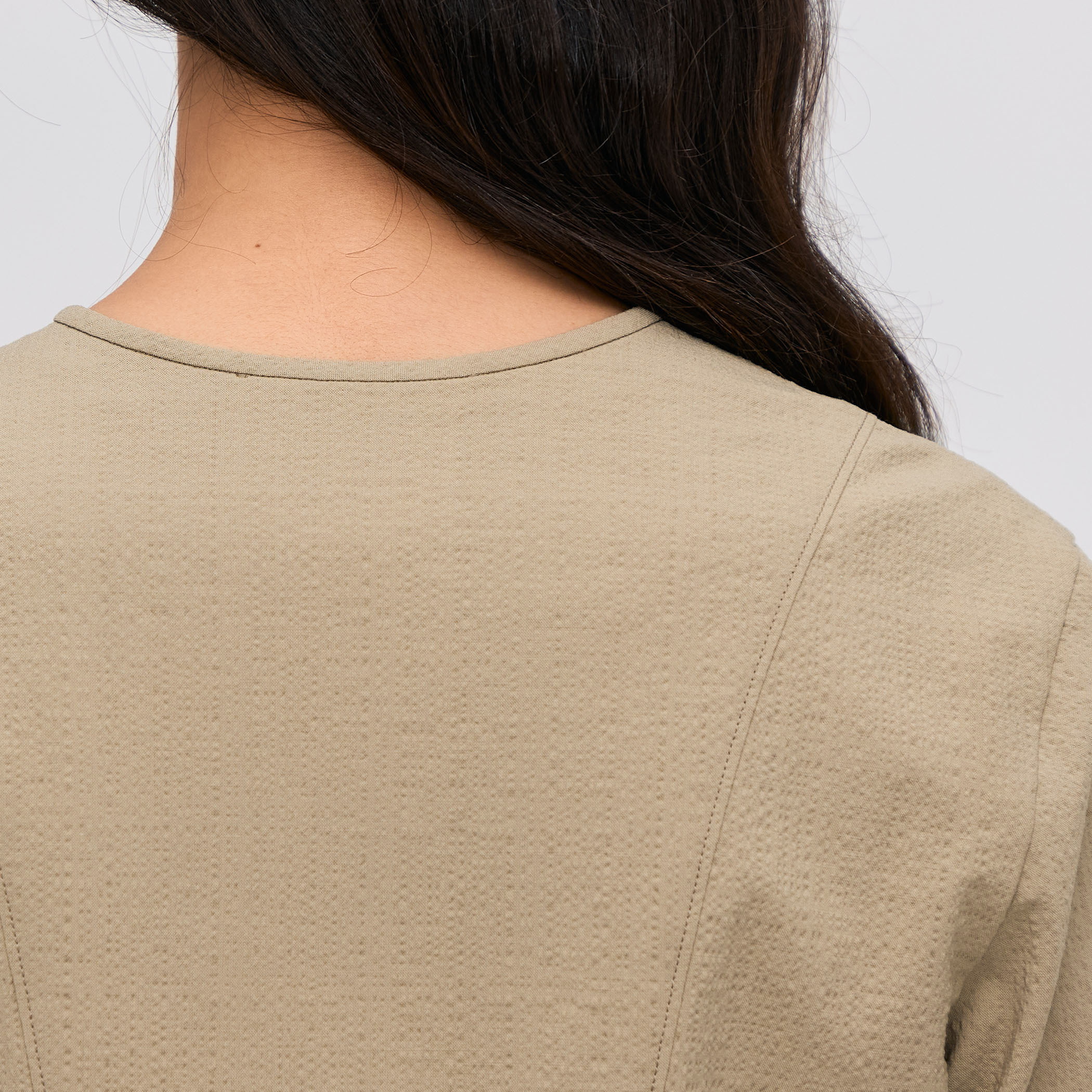 シアサッカー ペプラムブラウス｜トゥモローランド 公式通販