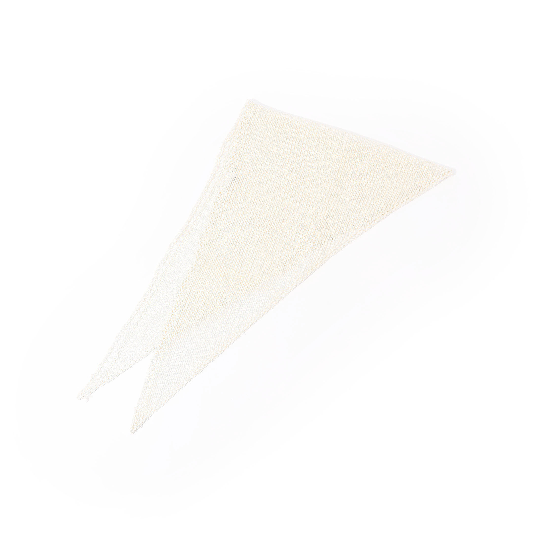 ASAUCE MELER シルクニット トライアングルスカーフ