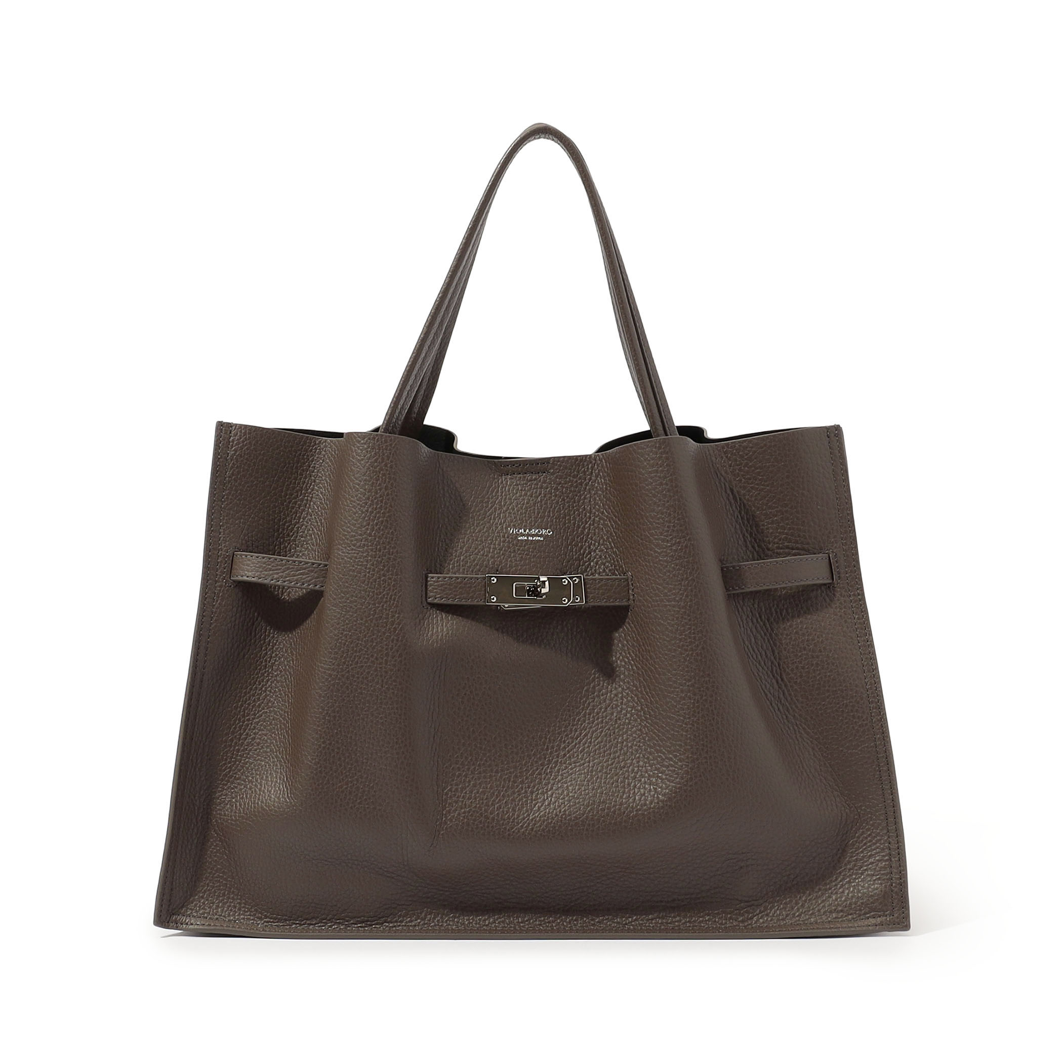 VIOLAd'ORO METAL TOTE レザーバッグ