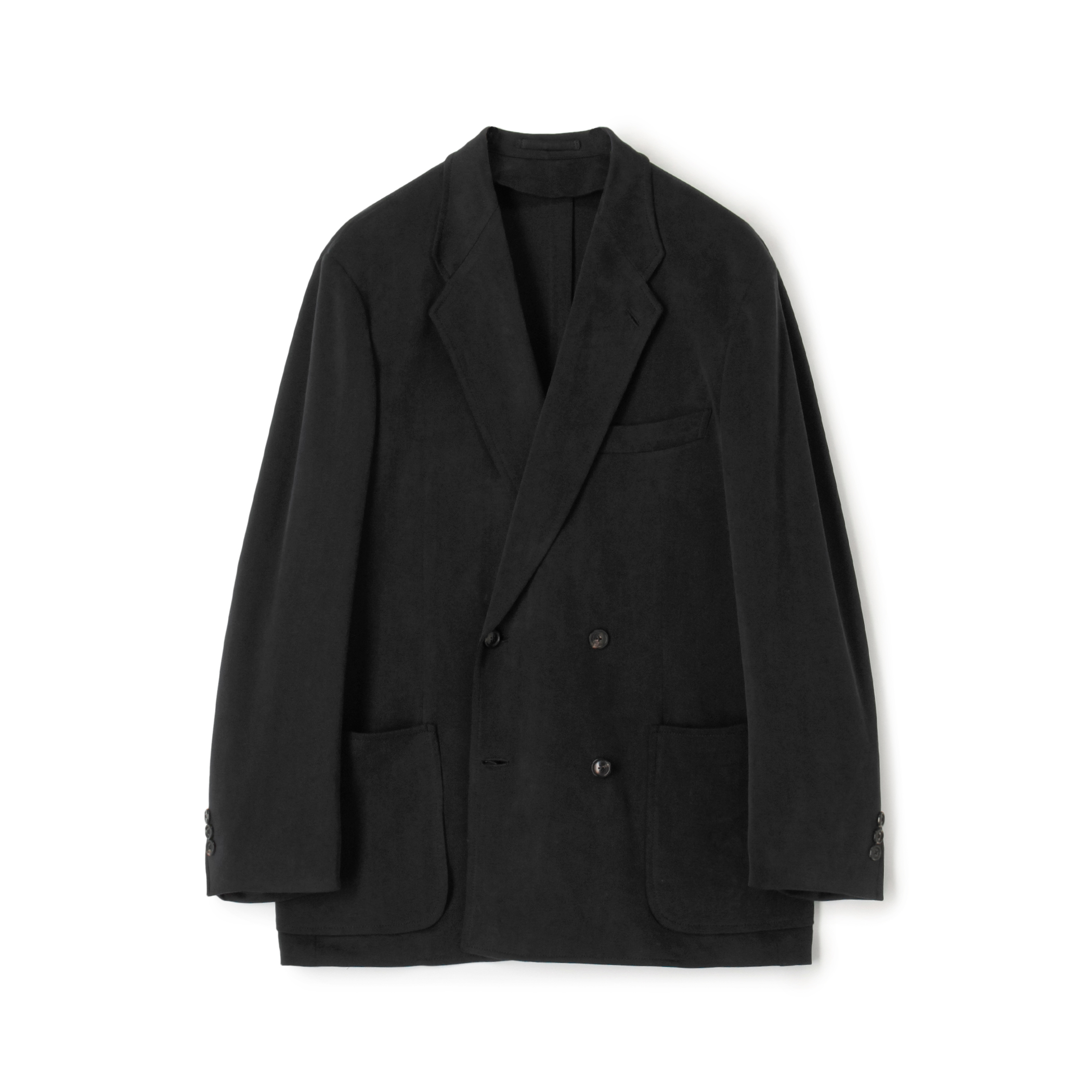 キュプラナイロンポリウレタン ダブルブレステッド4Bジャケット STAFF JERSEY