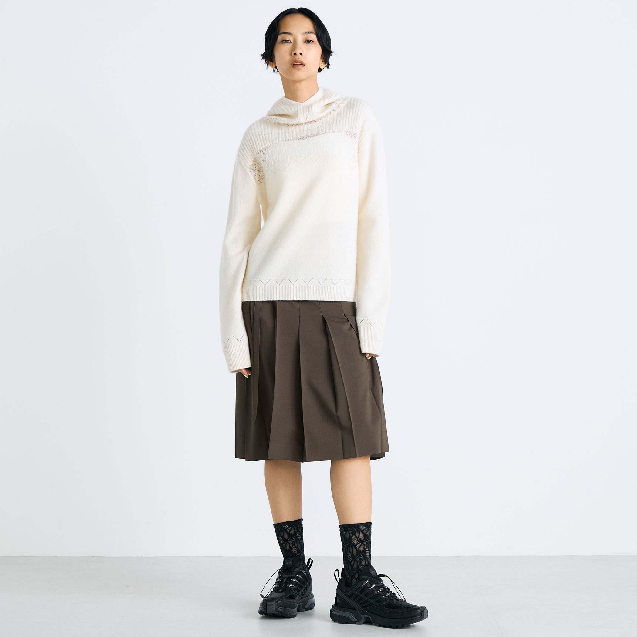 ウールライク ラッププリーツスカート｜トゥモローランド 公式通販