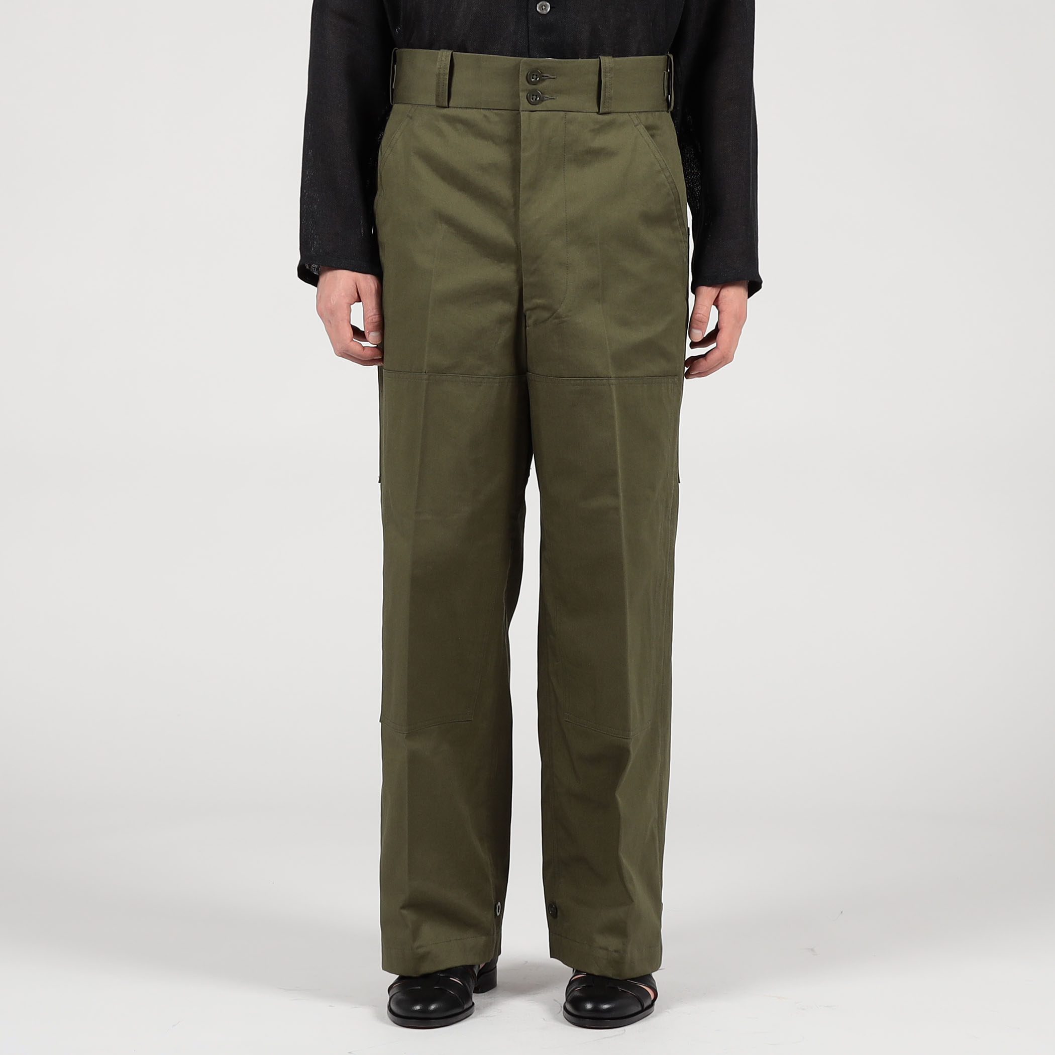 TANGENT 70`s Dutch Army コットン ワイドパンツ｜トゥモローランド 