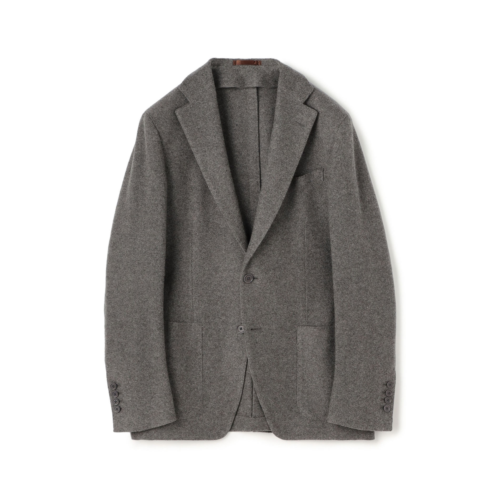 カシミヤジャージー シングルブレステッド2Bジャケット LORO PIANA