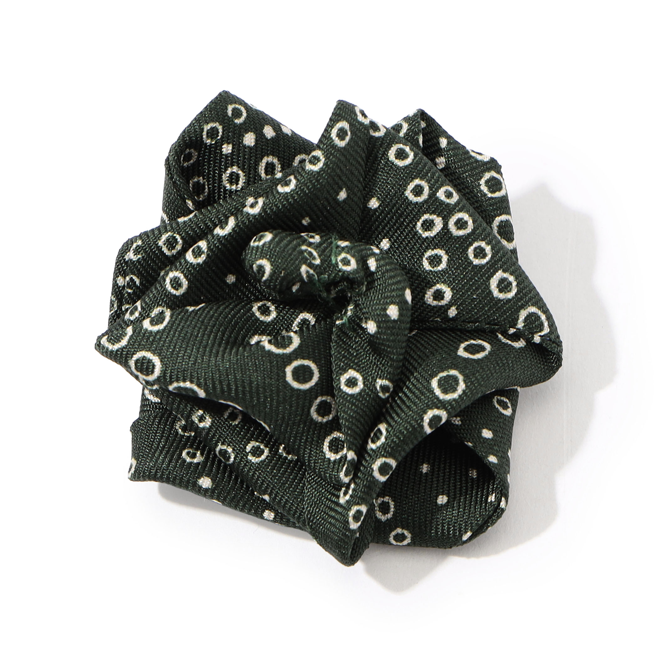 TOMORROWLAND シルクリングドットプリント フラワーブートニエール