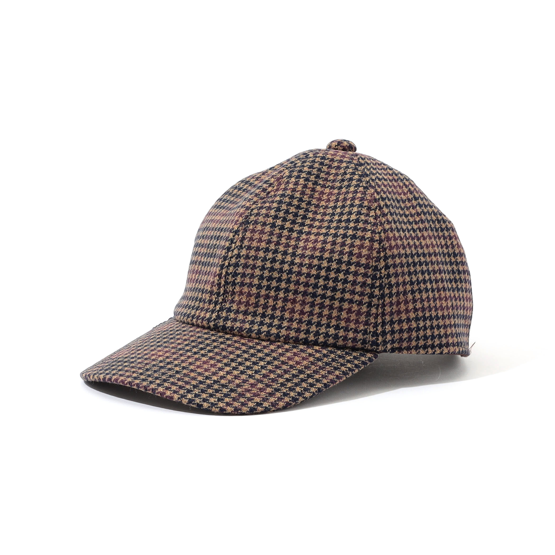MAISON et VOYAGE ウールツイード ガンクラブチェック 6パネルキャップ