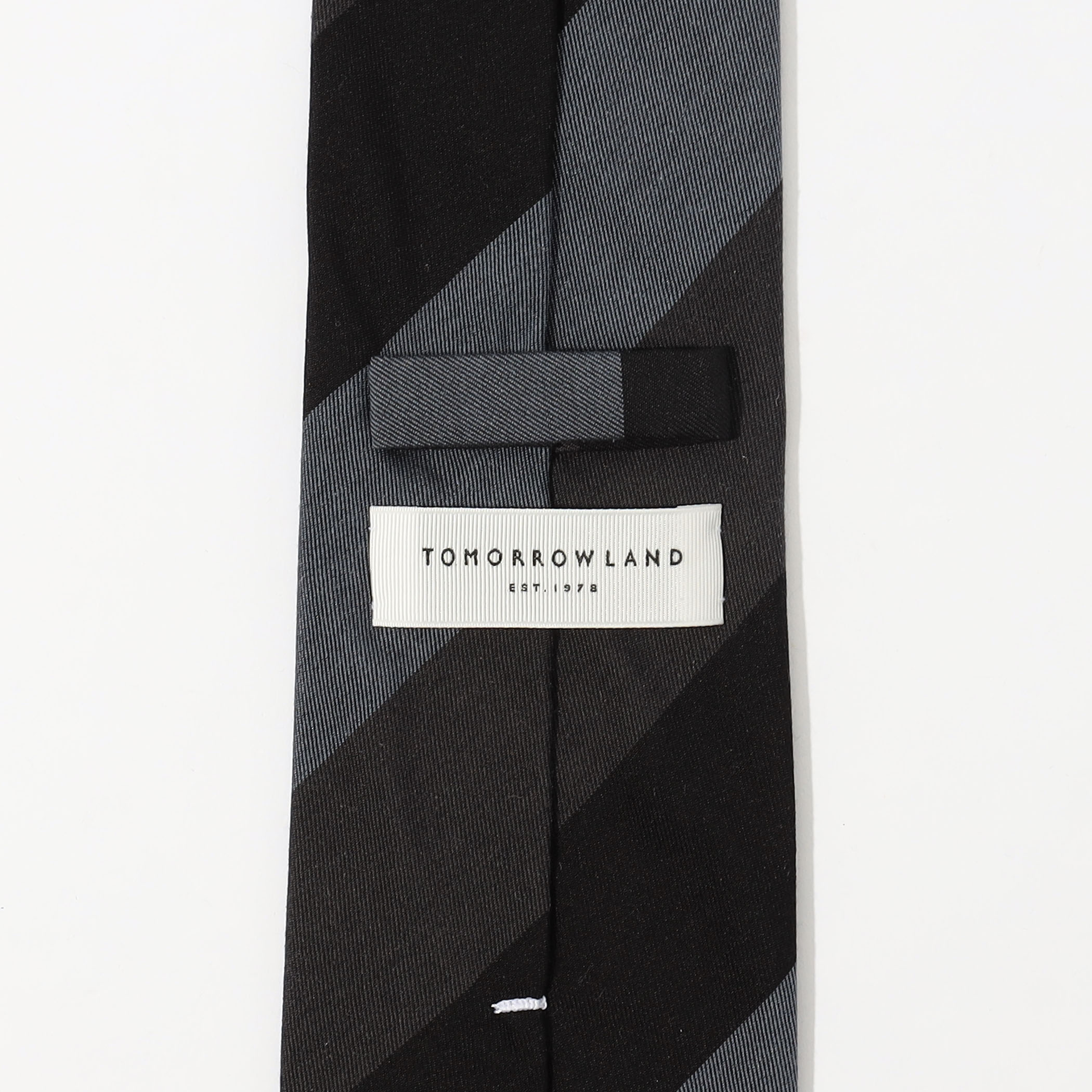 TOMORROWLAND シルク レジメンタルストライプネクタイ