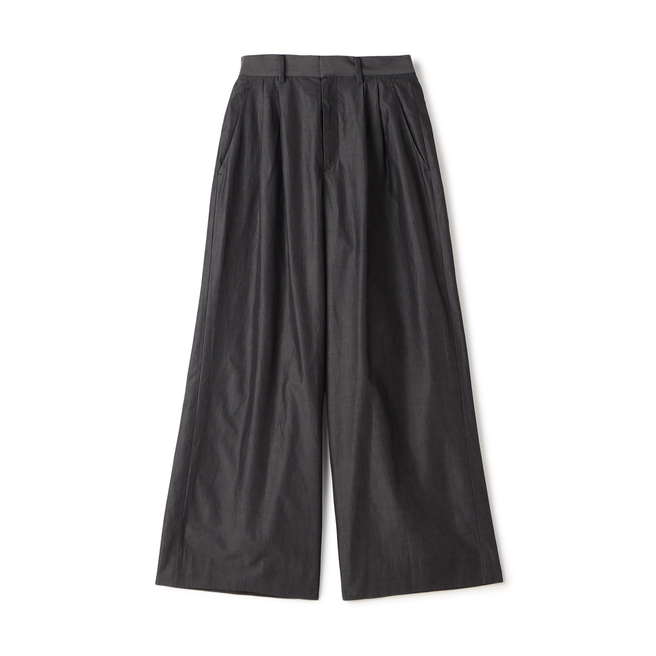 CABaN コットンポプリンタックパンツ　メンズ　黒 CABaN パンツ シャトルポプリン 1タックパンツ メンズ