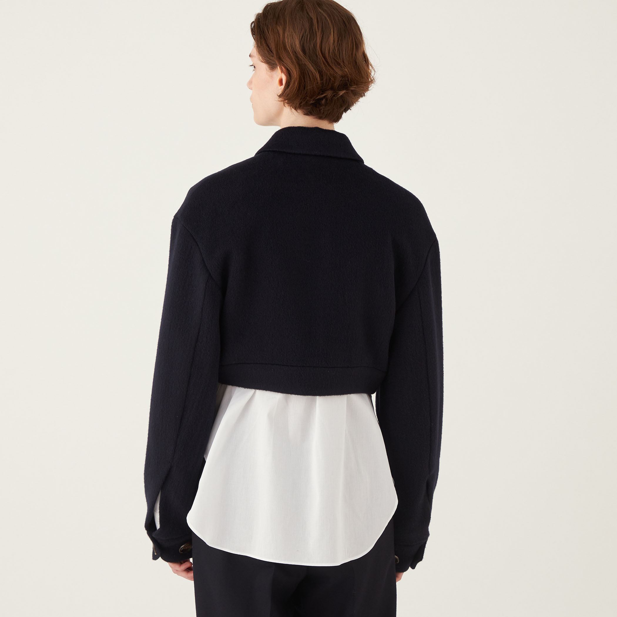 キッドモヘヤミニシャギー クロップドブルゾン｜トゥモローランド 公式通販