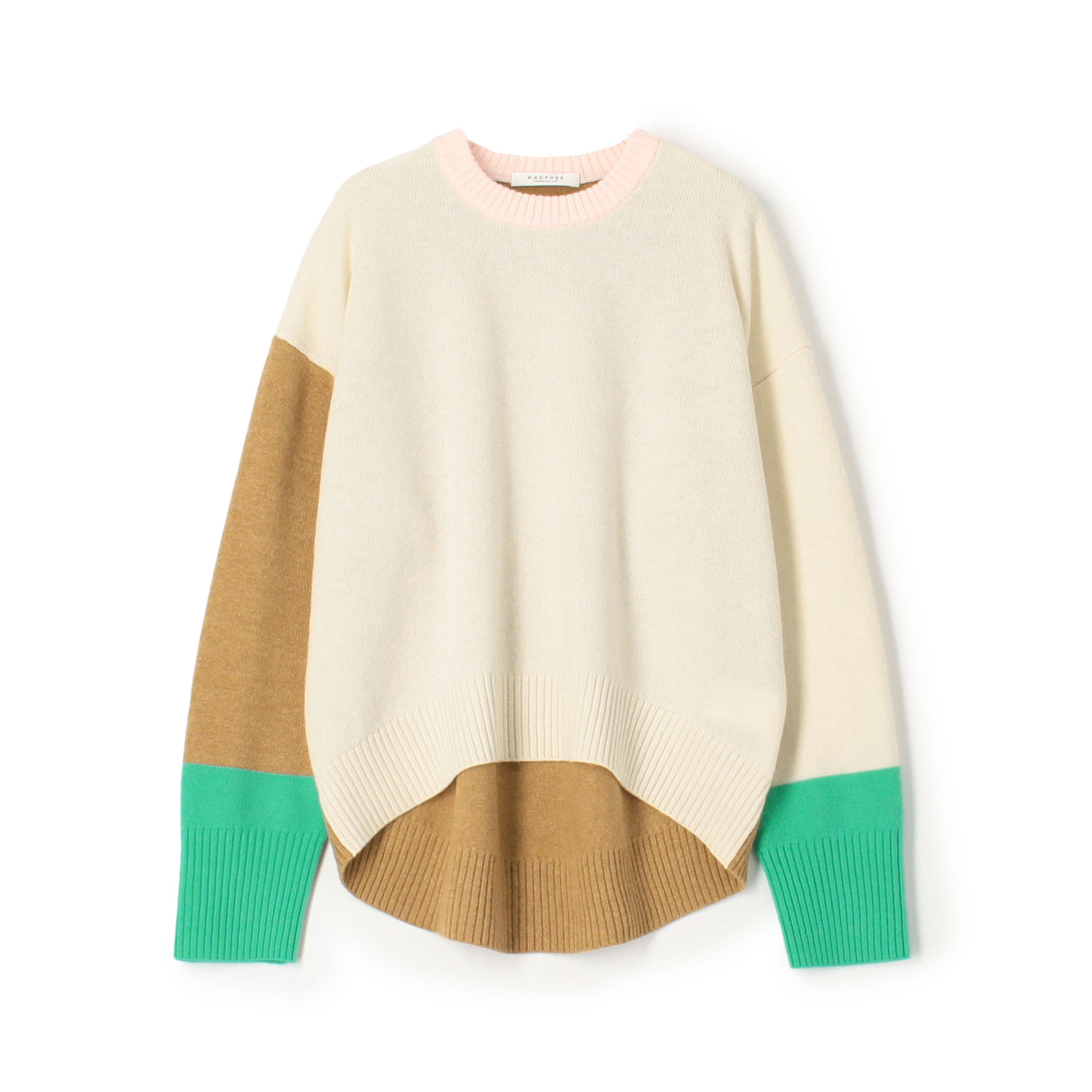 ■NZ LAMB 9G クルーネックプルオーバー
