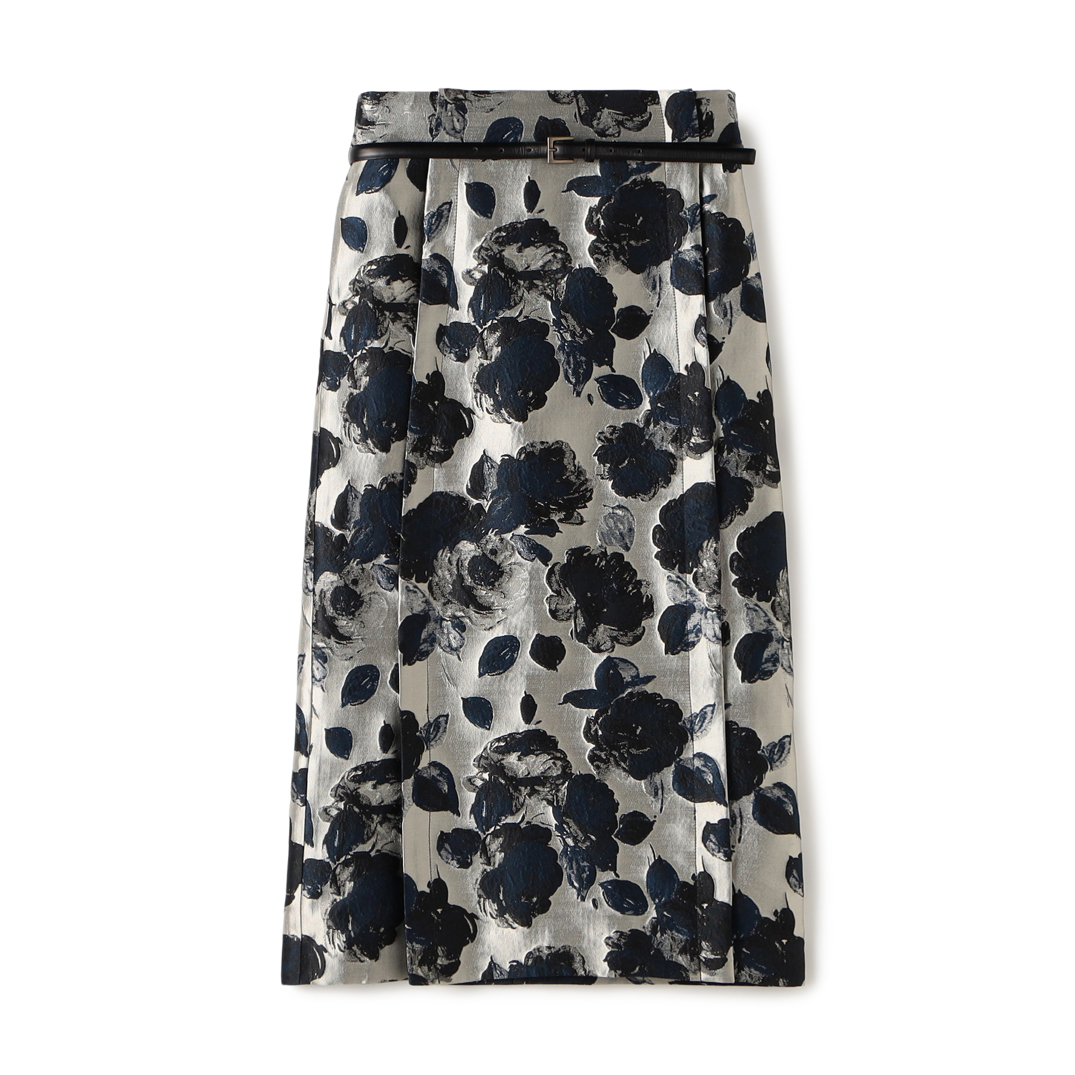 フラワージャカード サイドベントIラインスカート