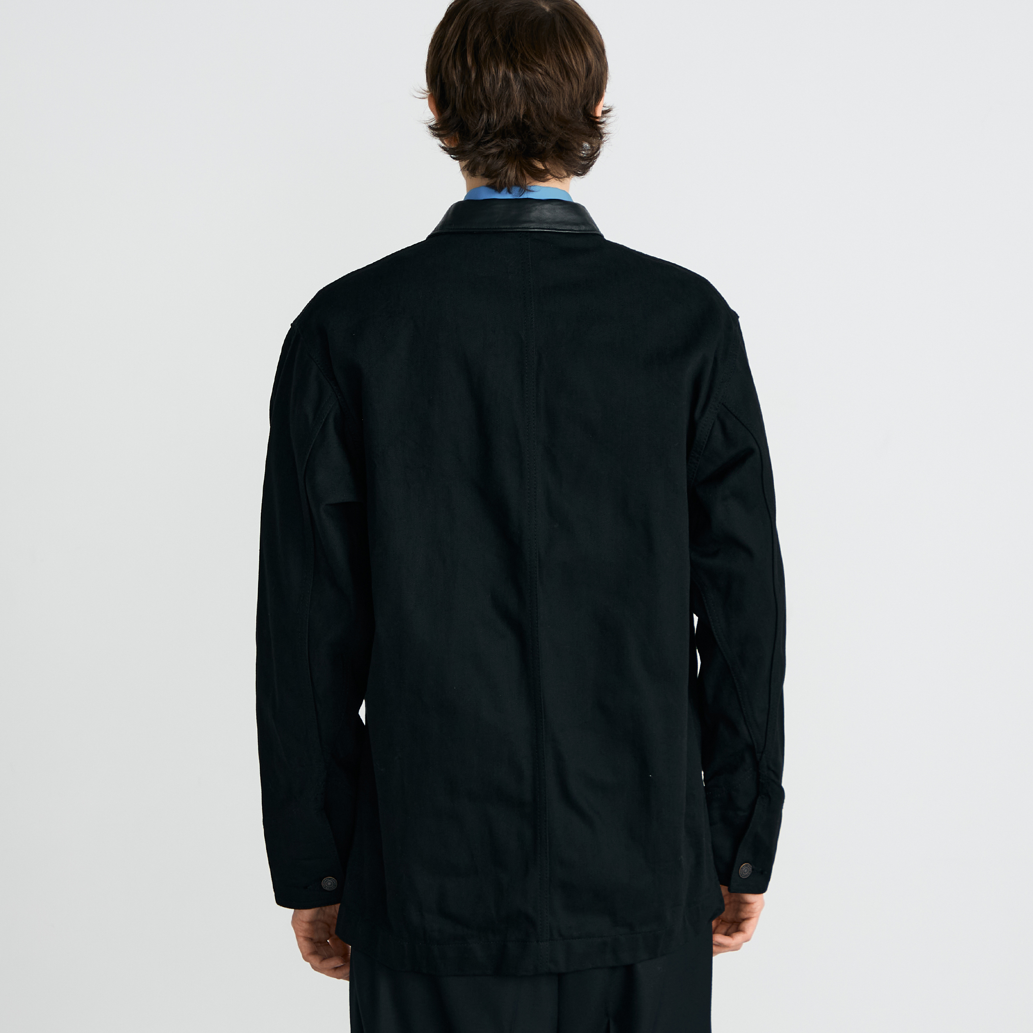 ドゥルカマラ ブラックデニム ビッグシルエット ボックス カバーオール サイズ0 Dulcamara - Dulcamara / ドゥルカマラ | ビッグポケット