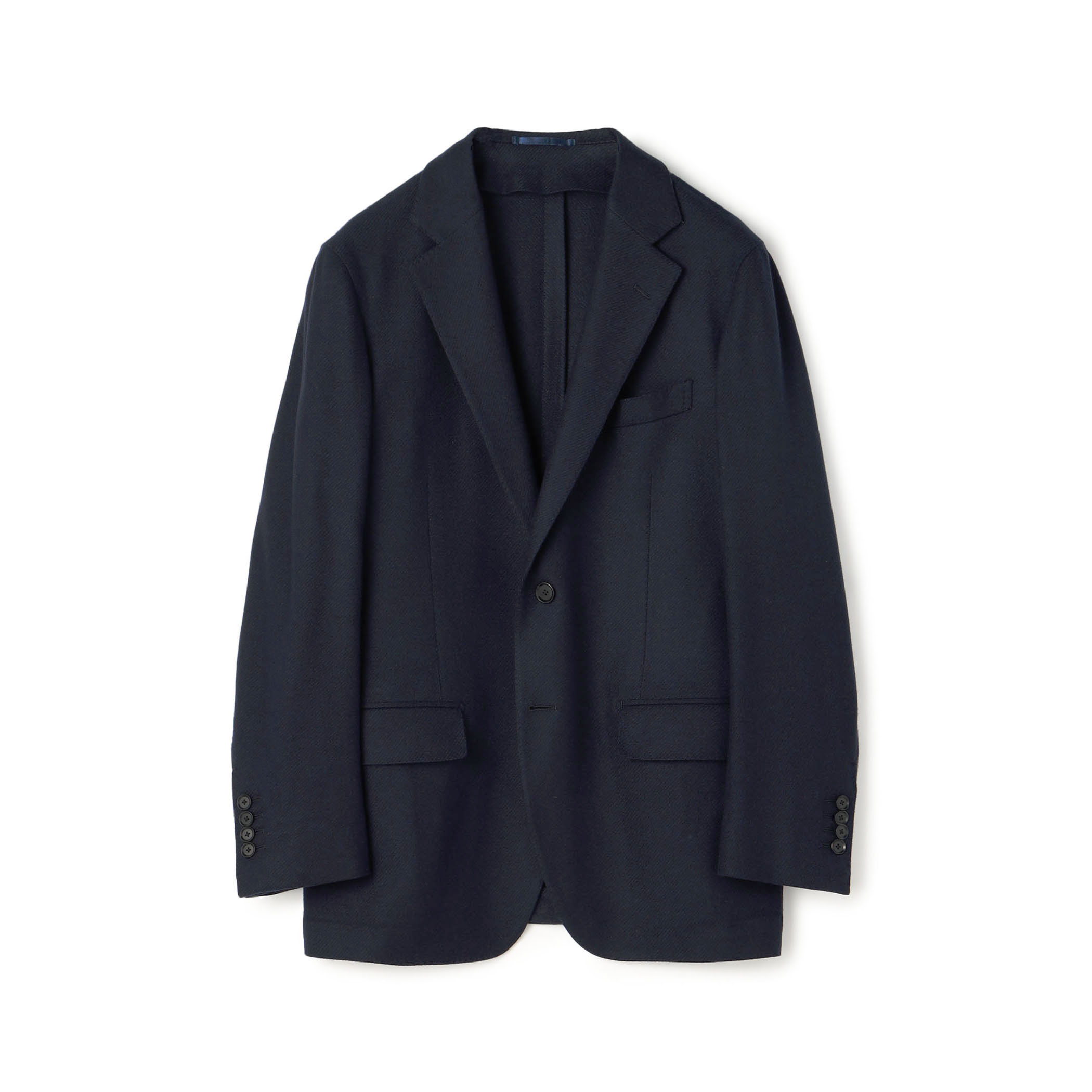 ウールカシミヤ シングルブレステッド2Bジャケット Ermenezild Zegna 
