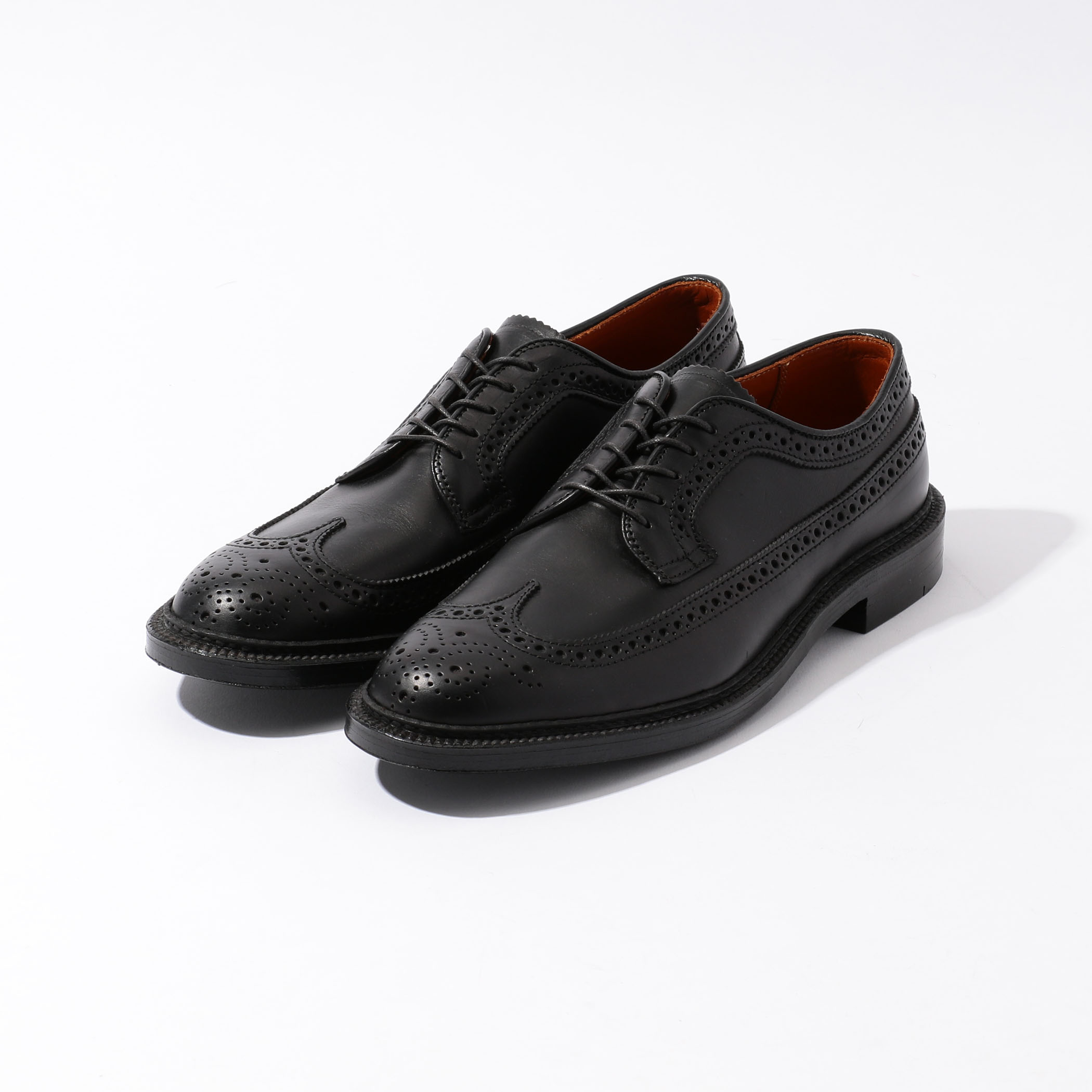ALDEN クロムエクセル ロングウィングチップ レザーシューズ