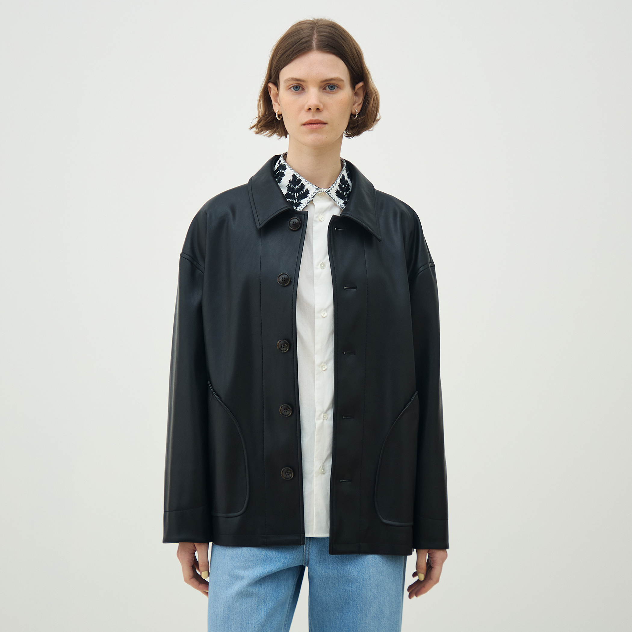 レザーライク カバーオール｜トゥモローランド 公式通販