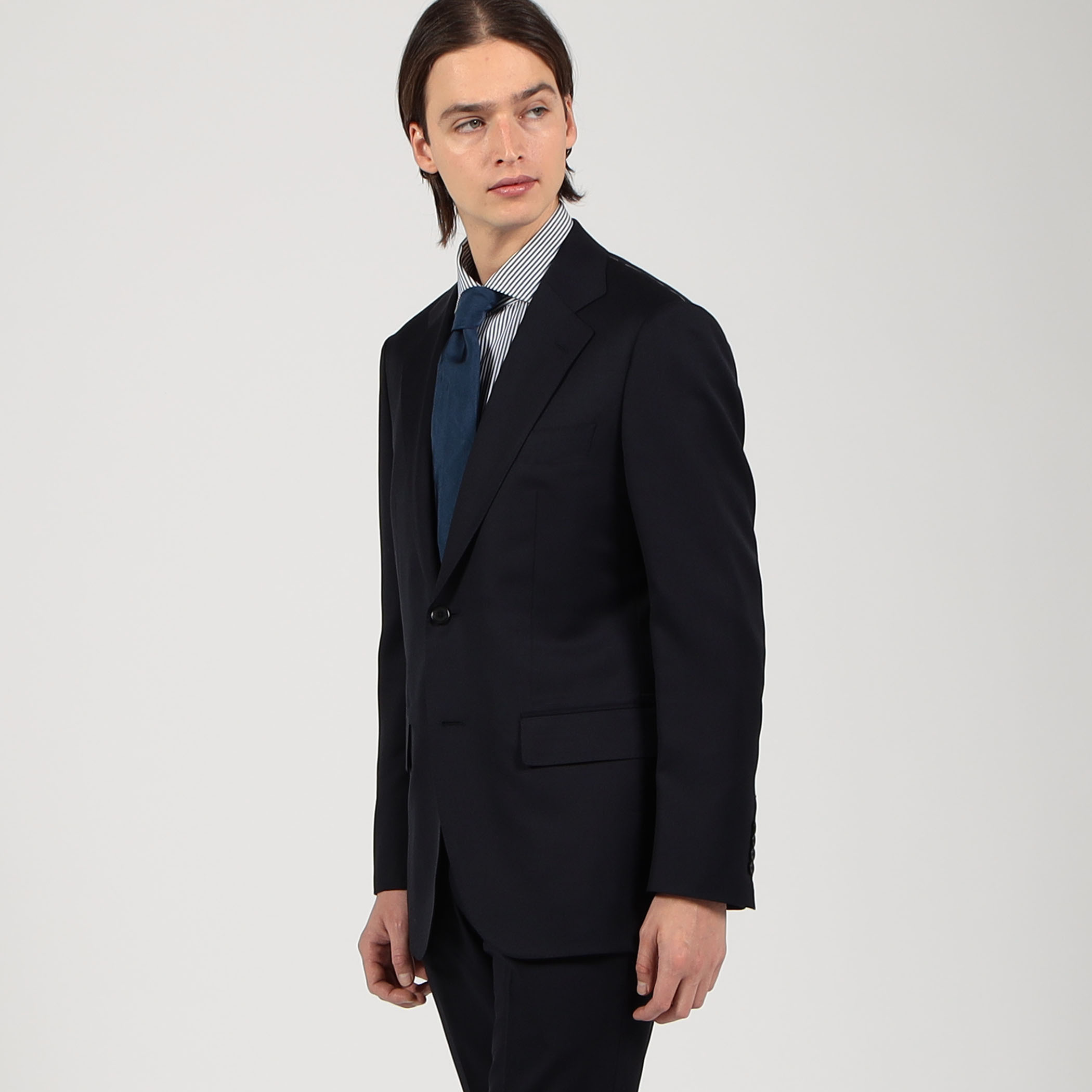 HORIZON TWILL シングルブレステッド2Bジャケット E.Zegna
