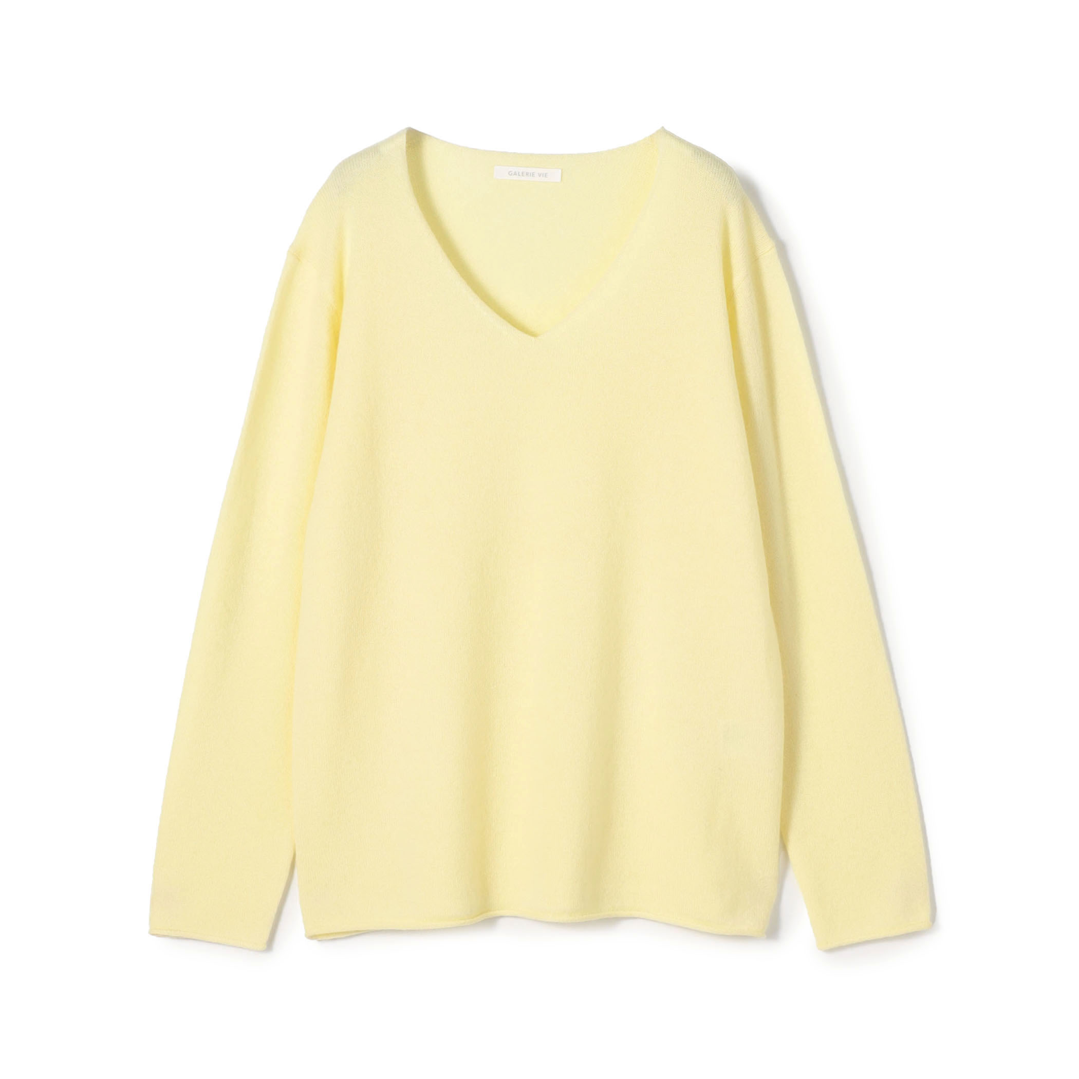 スコットランドカシミヤ Vネックプルオーバー