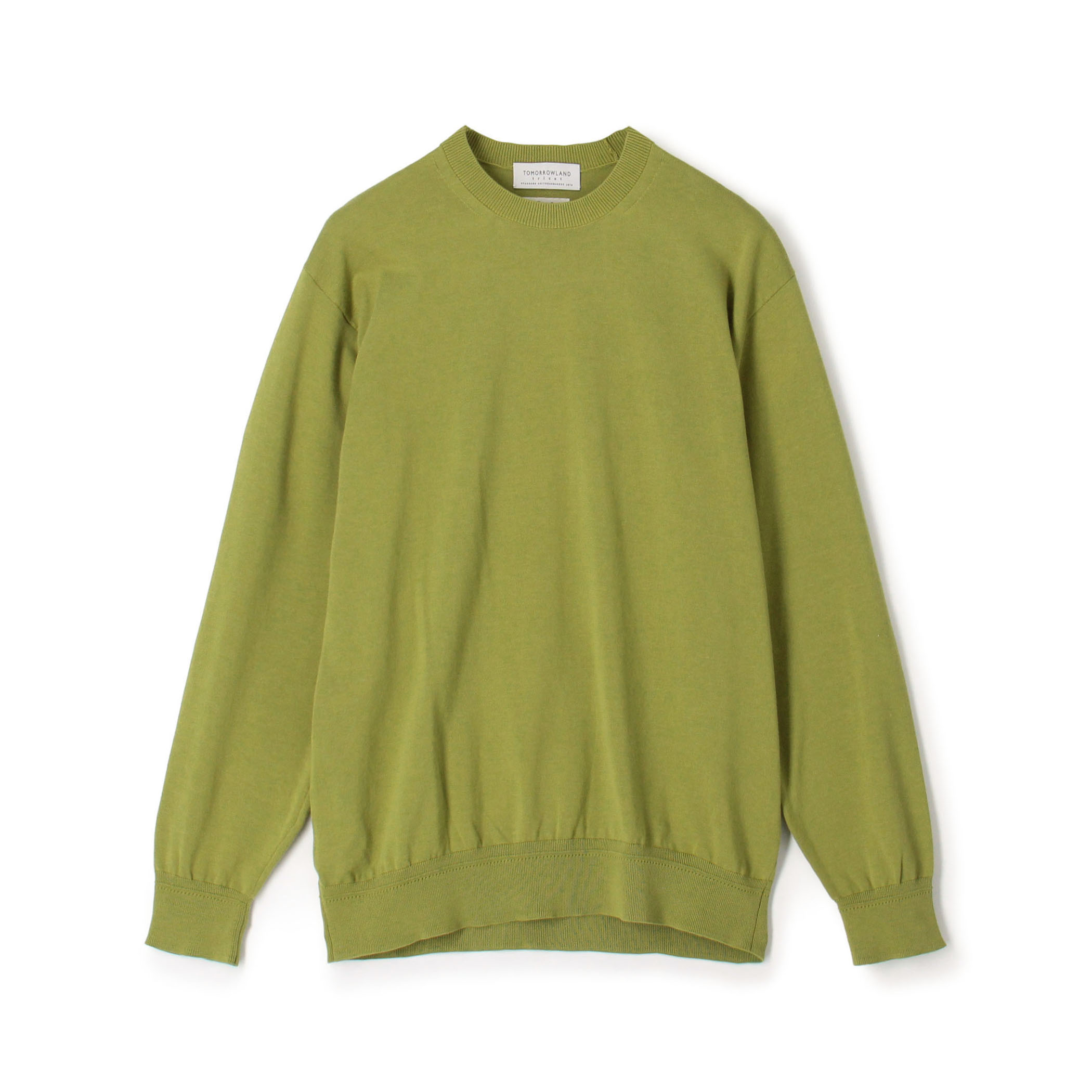 TOMORROWLAND tricot ギザコットン クルーネックプルオーバーニット