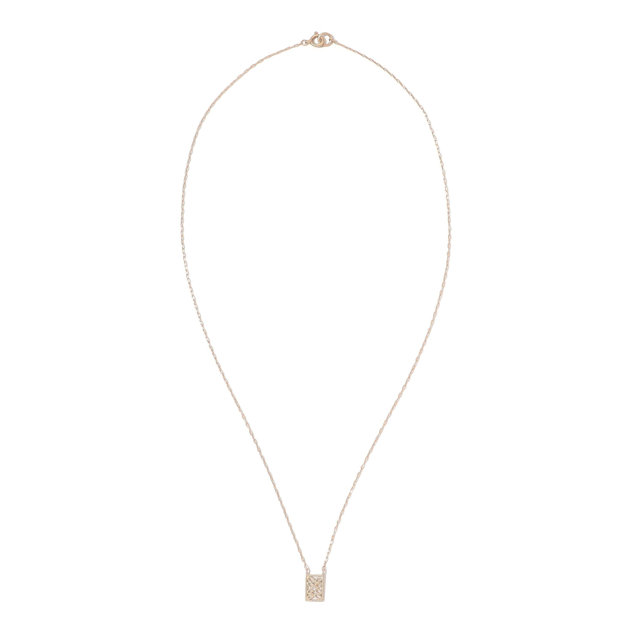 【別注】hum Square Lace ネックレス