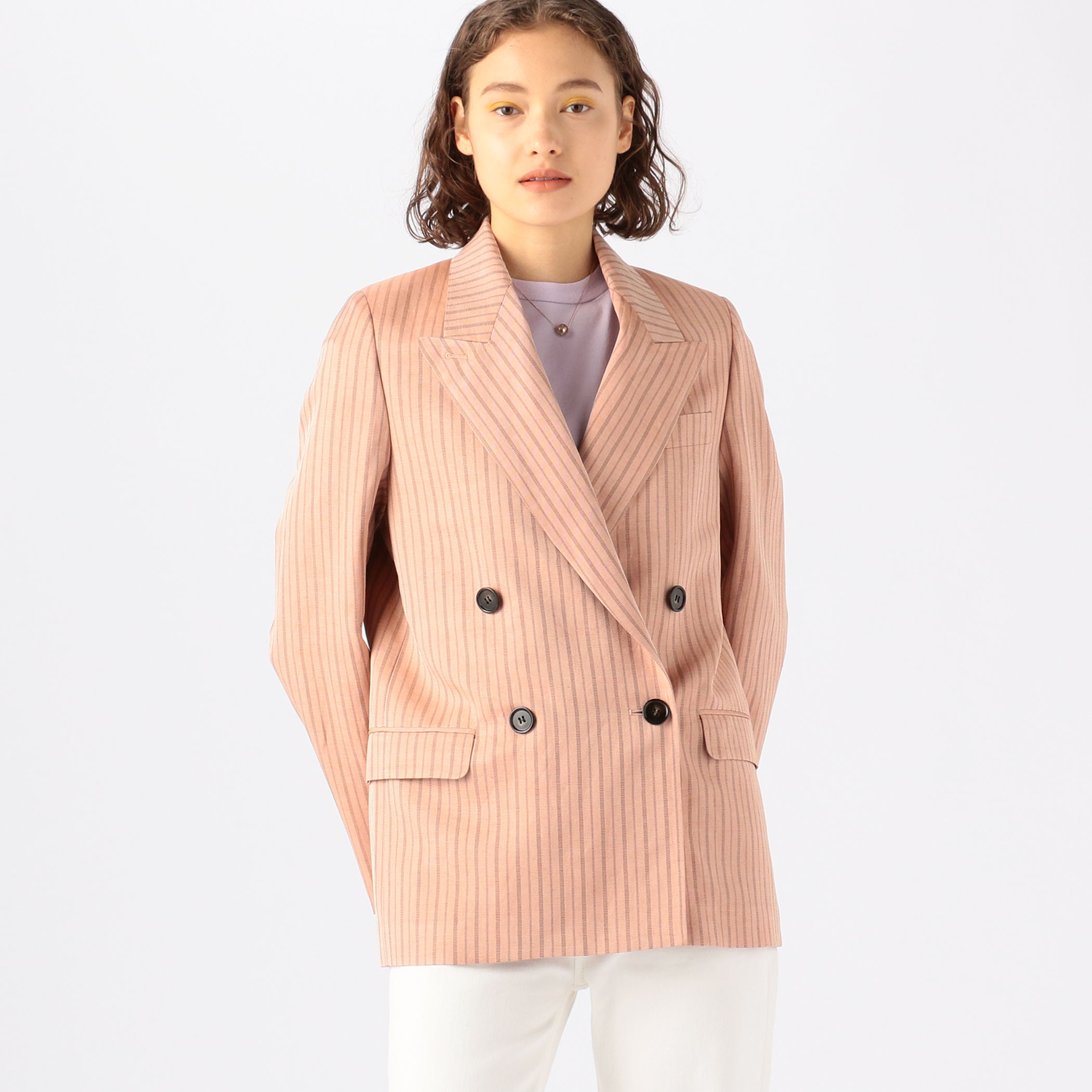 Acne Studios JANNY VI STRIPE ダブルブレストジャケット