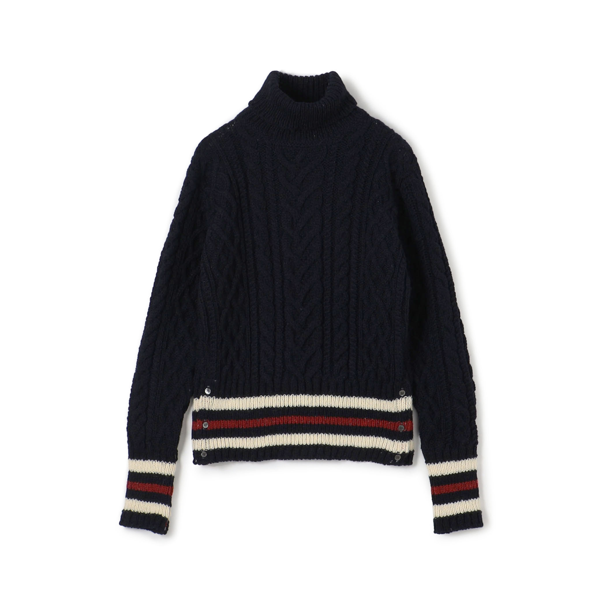 ●THOM BROWNE ARAN CABLE CLASSIC TOP