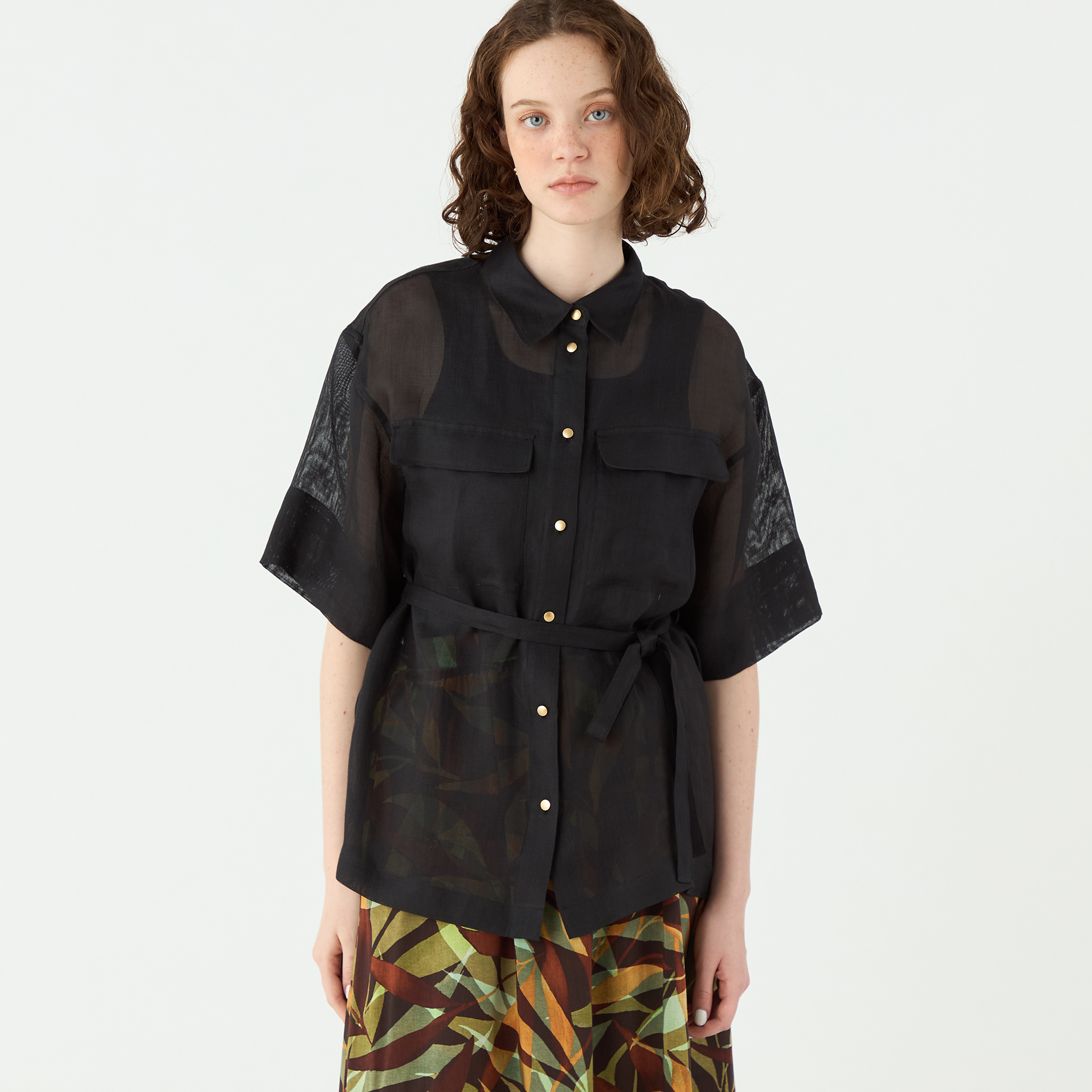 パナマラミー ビッグシャツブラウス｜トゥモローランド 公式通販