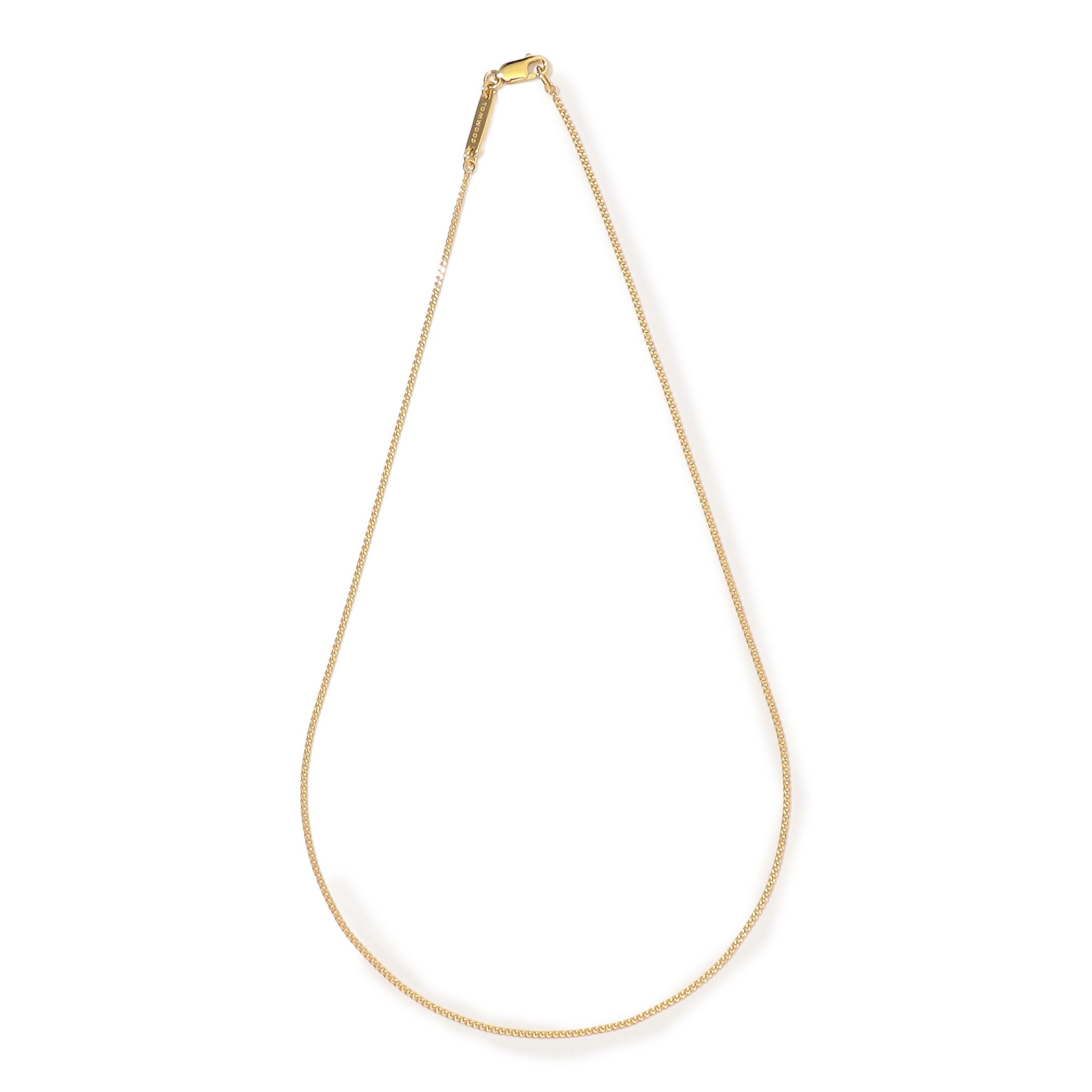 TOM WOOD Jil Chain Gold 16inch チェーンネックレス
