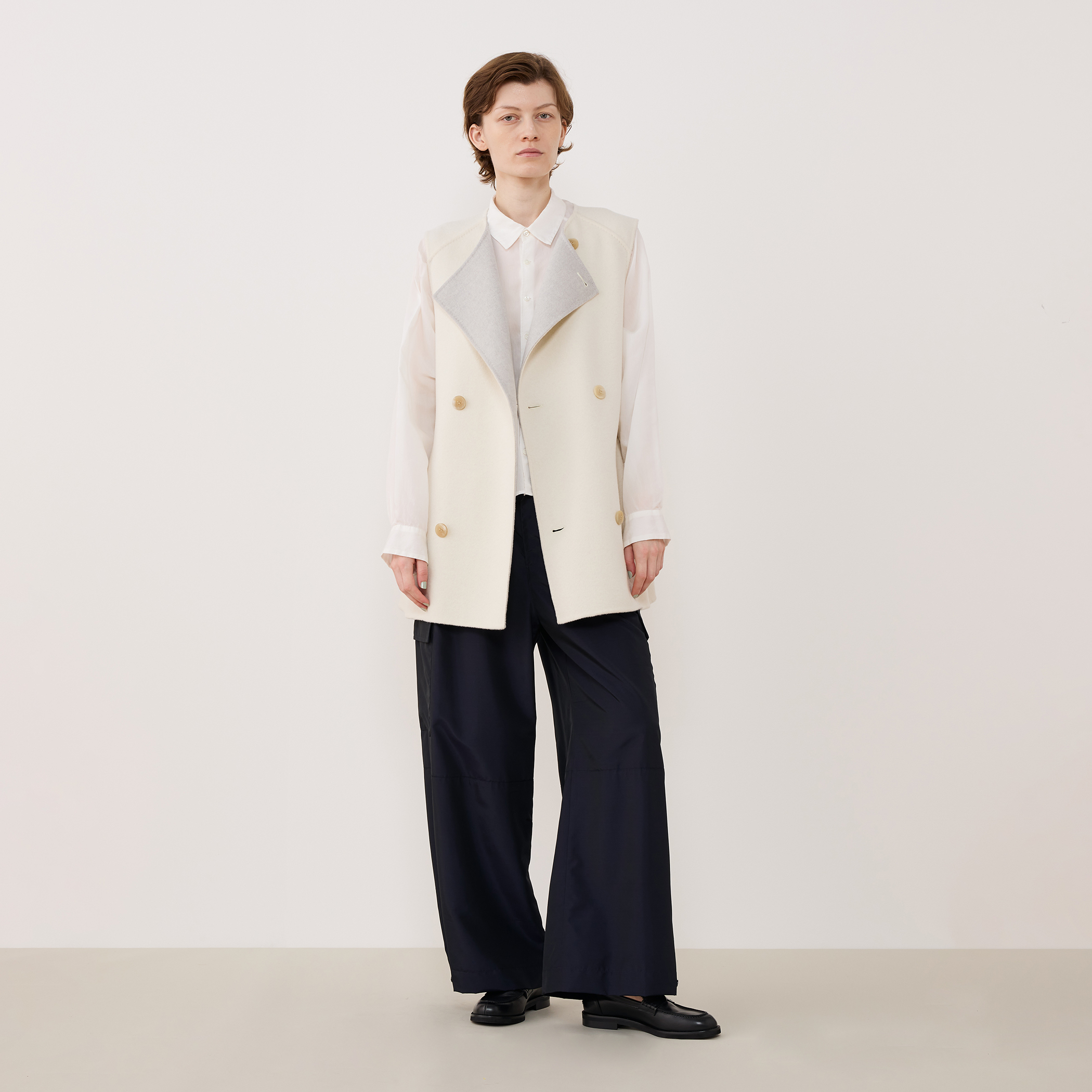 ウールダブルフェイス トレンチベスト｜トゥモローランド 公式通販