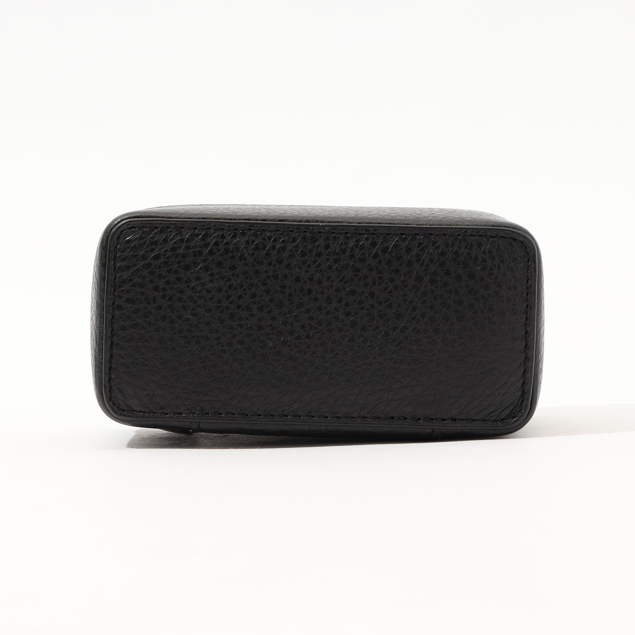 Aeta/PEBBLE GRAIN LEATHER SMALL CONTAINER C(BLACK)