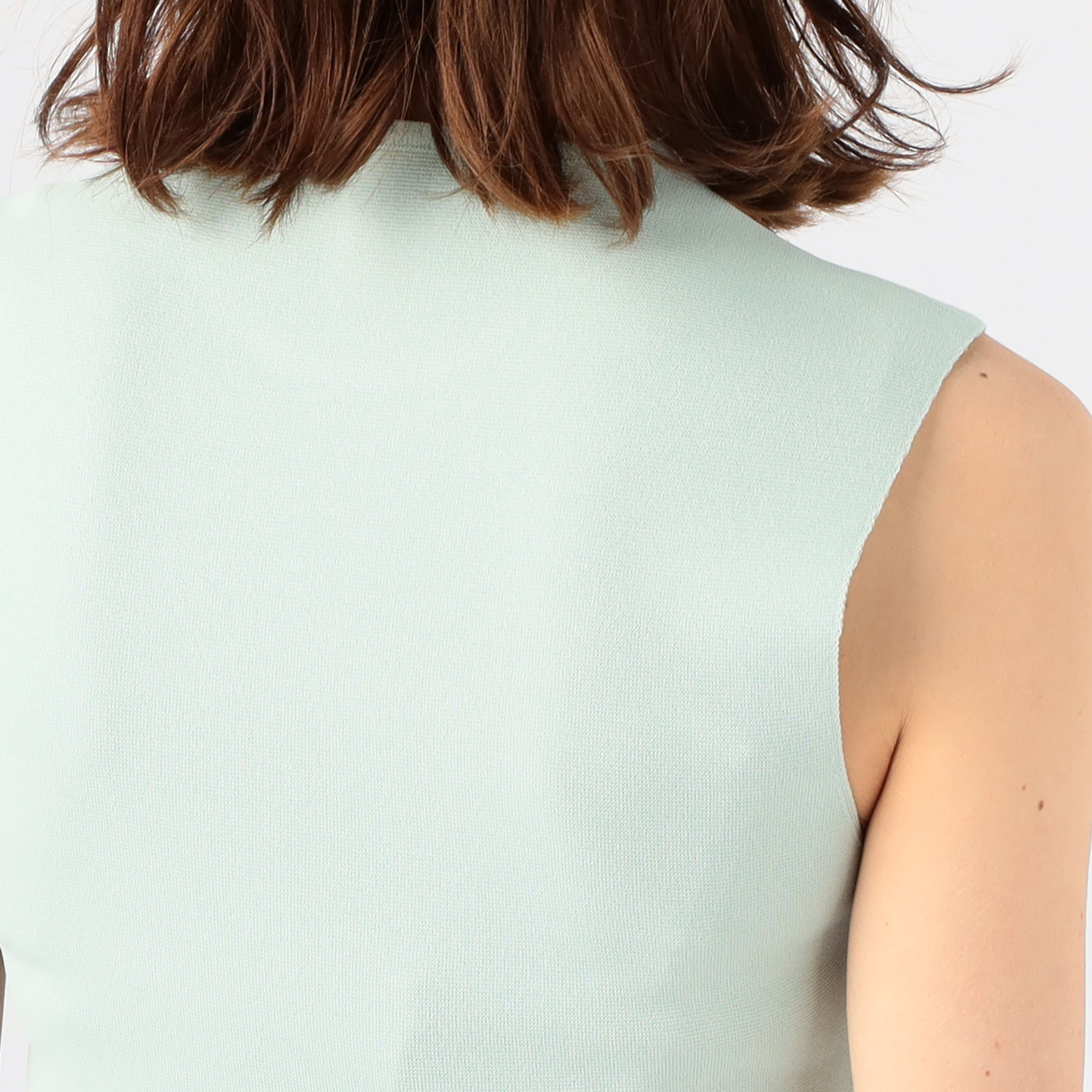 Mame Kurogouchi Hole Knitted Top アセテート ノースリーブ