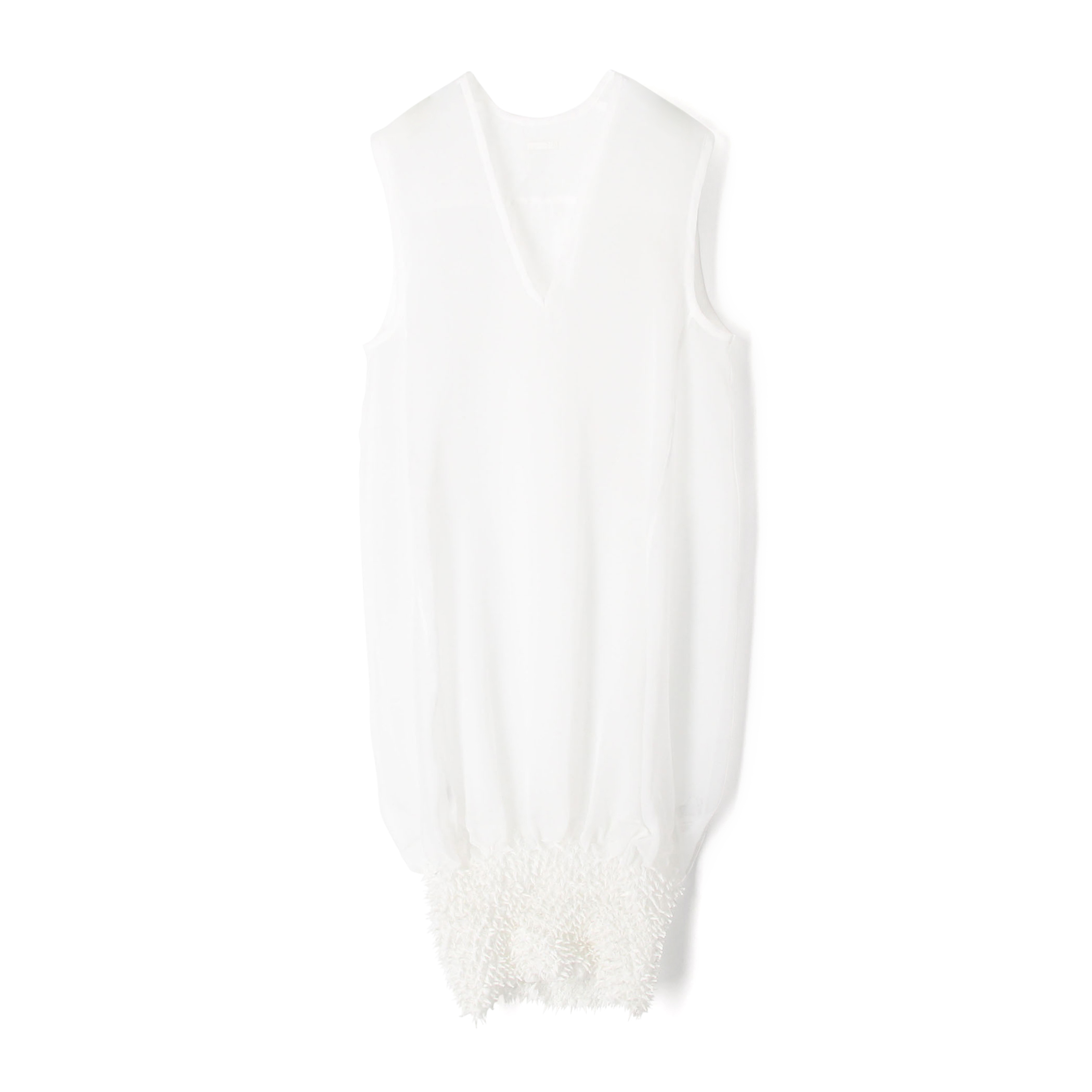 TELMA SHIBORI ORGANDIE DRESS ポリエステル シアーワンピース