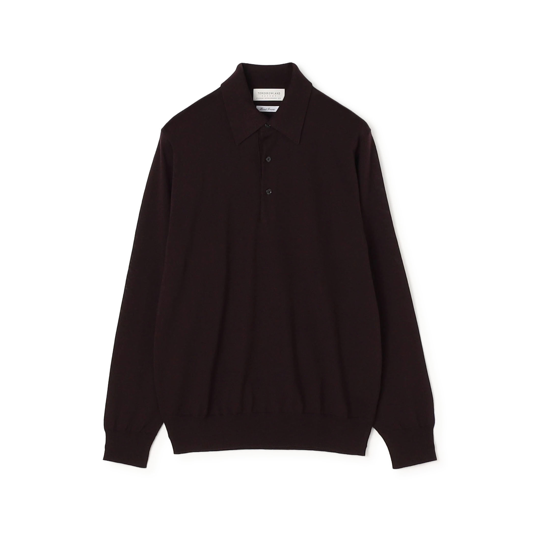 TOMORROWLAND tricot スーパーファインメリノウール ニットポロ S-WOOL