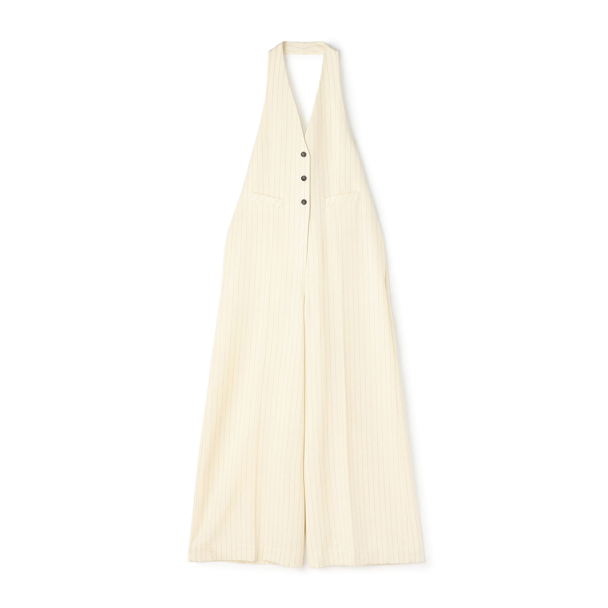 ウールドスキン ホルターネックジャンプスーツ