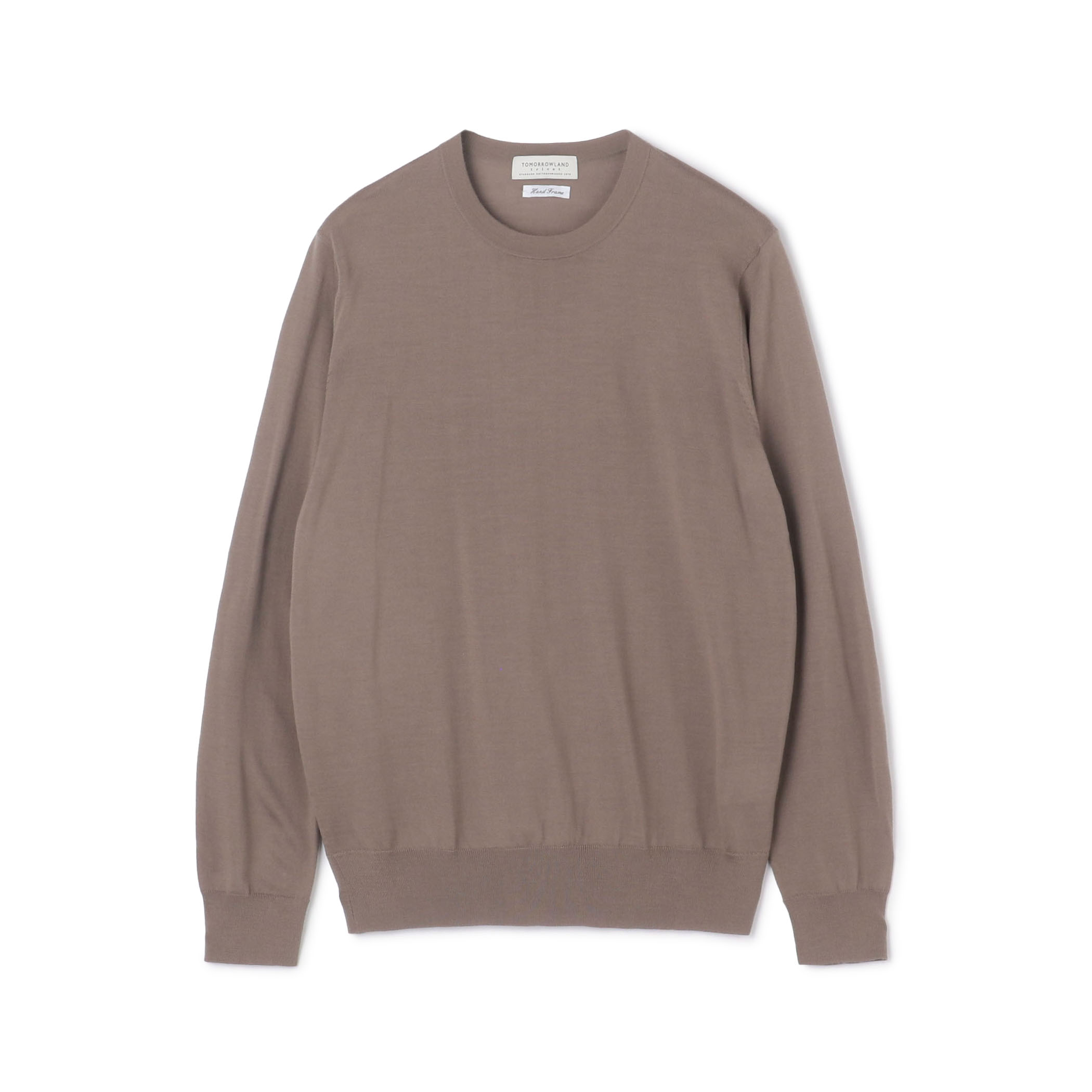 TOMORROWLAND tricot スーパーファインメリノウール クルーネックプルオーバー S-WOOL