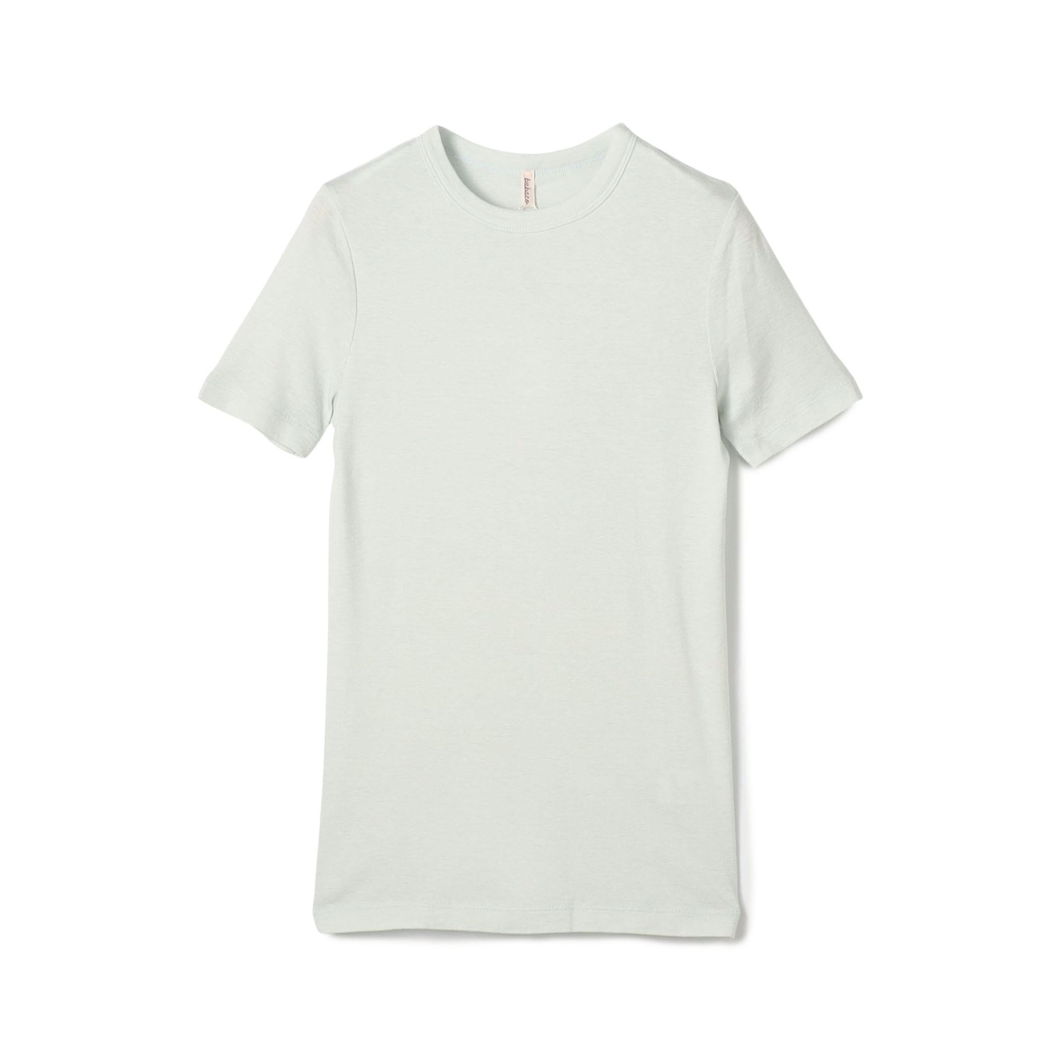babaco コットンシルク ベーシックTシャツ