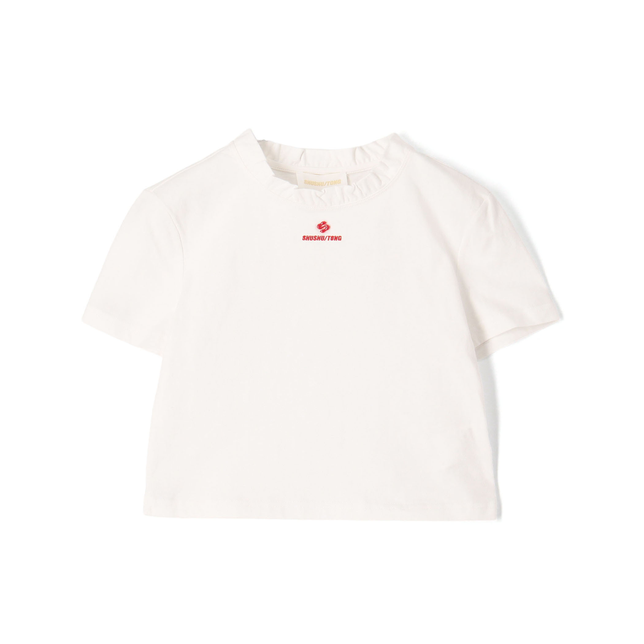 SHUSHU/TONG Wave Lace Collar T フリルカラーTシャツ