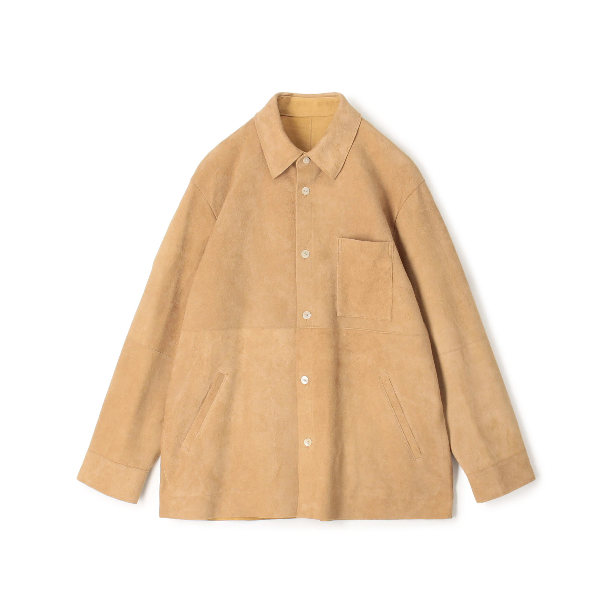 ダウニーラムスエード シャツブルゾン