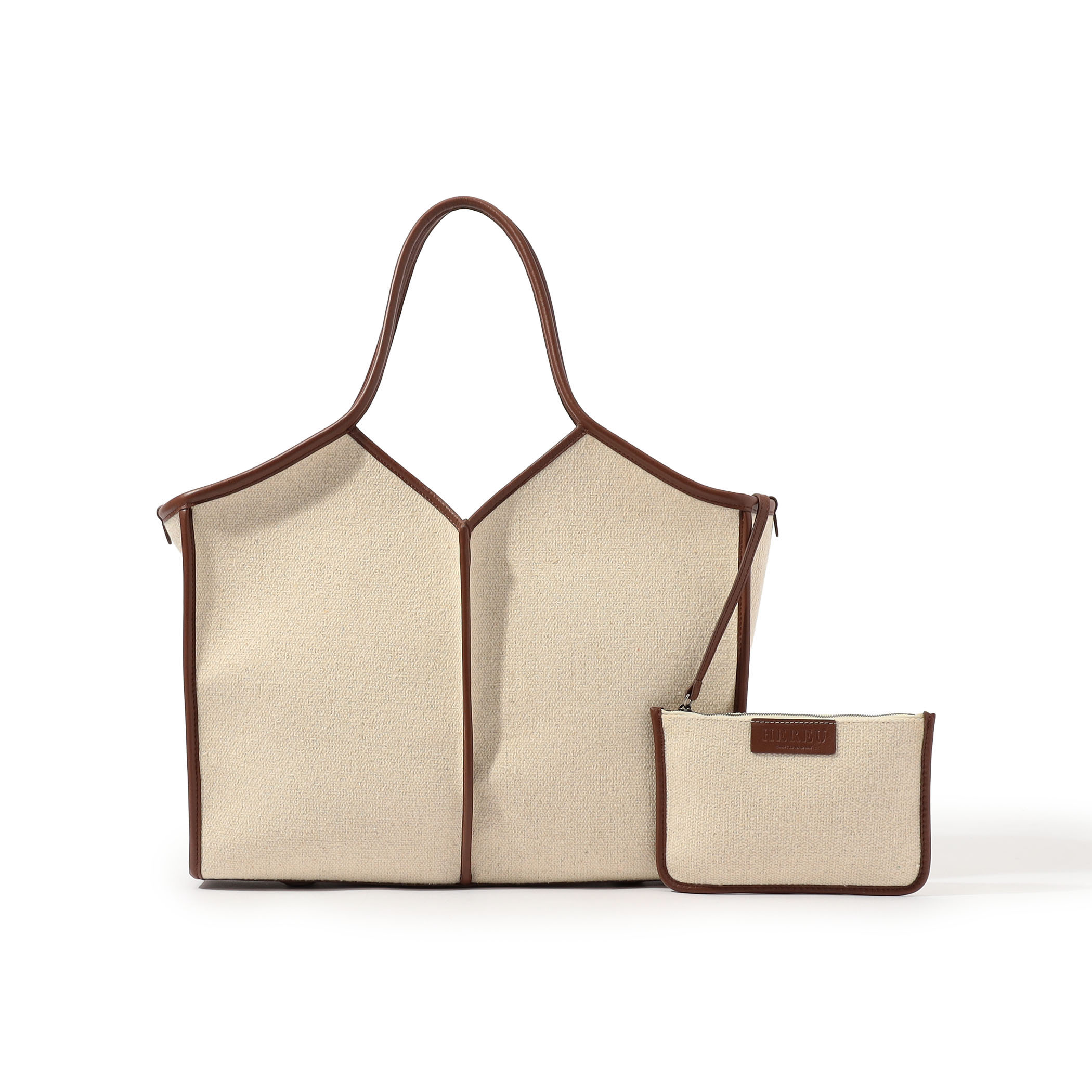 HEREU CALELLA SQUARED MEDIUM CANVAS トートバッグ