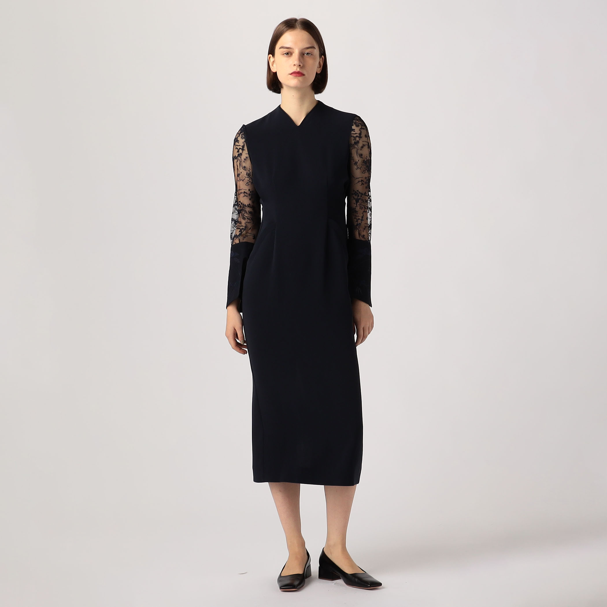 スーツ・フォーマル・ドレス Floral Lace Sleeve Dress Floral Lace Sleeve Dress | Mame