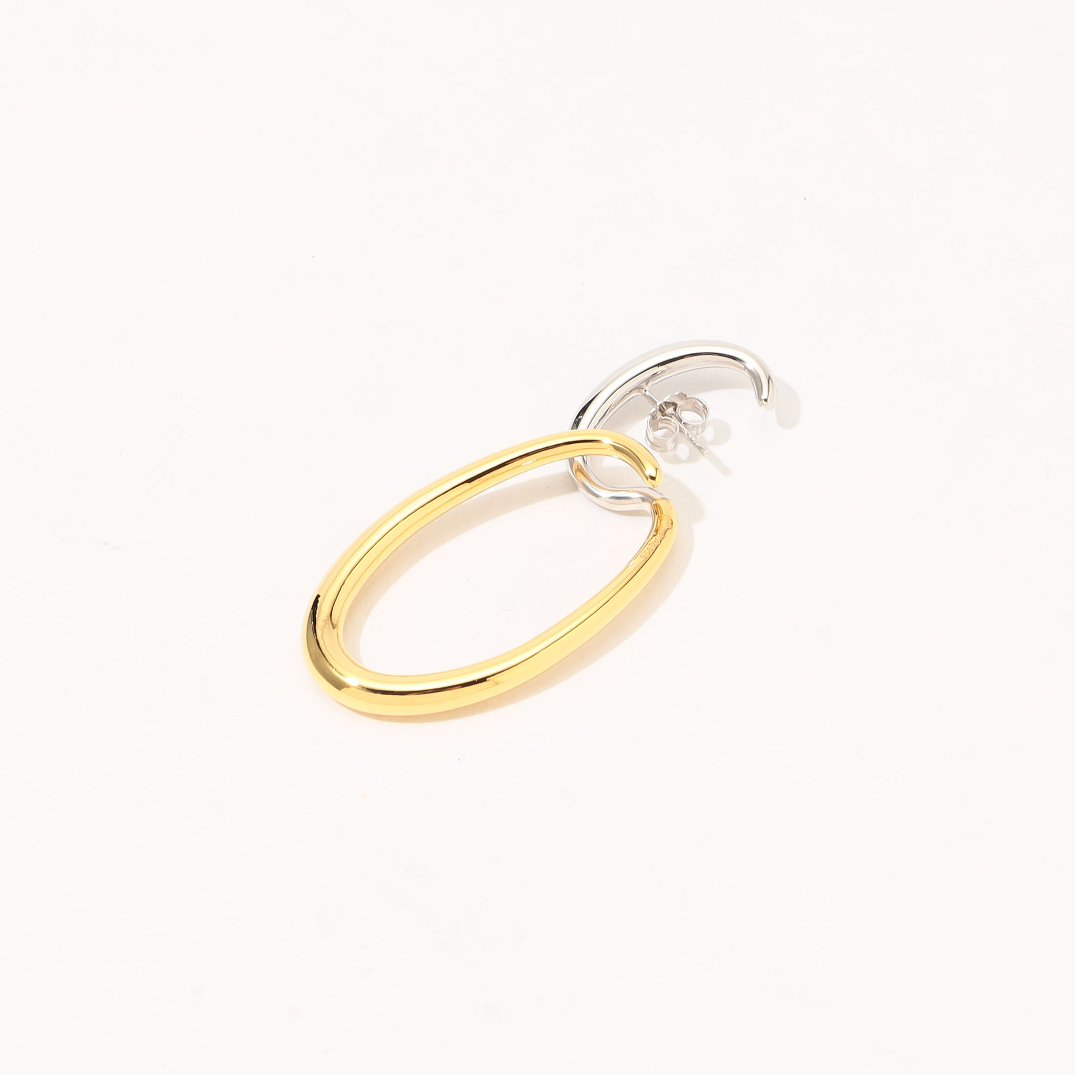 Charlotte Chesnais BO DELTA ダブルフープ 片耳ピアス