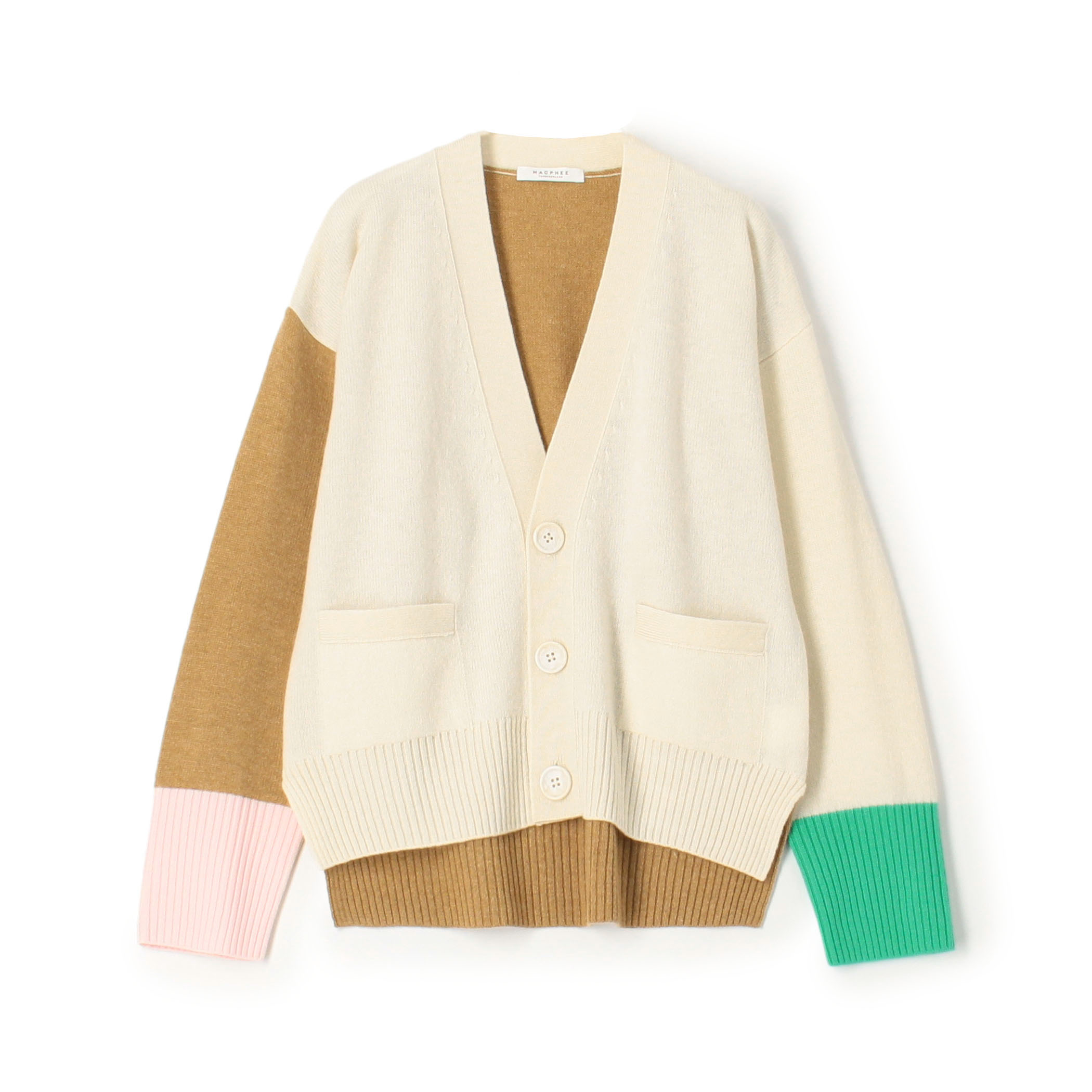 ■NZ LAMB 9G  Vネックカーディガン