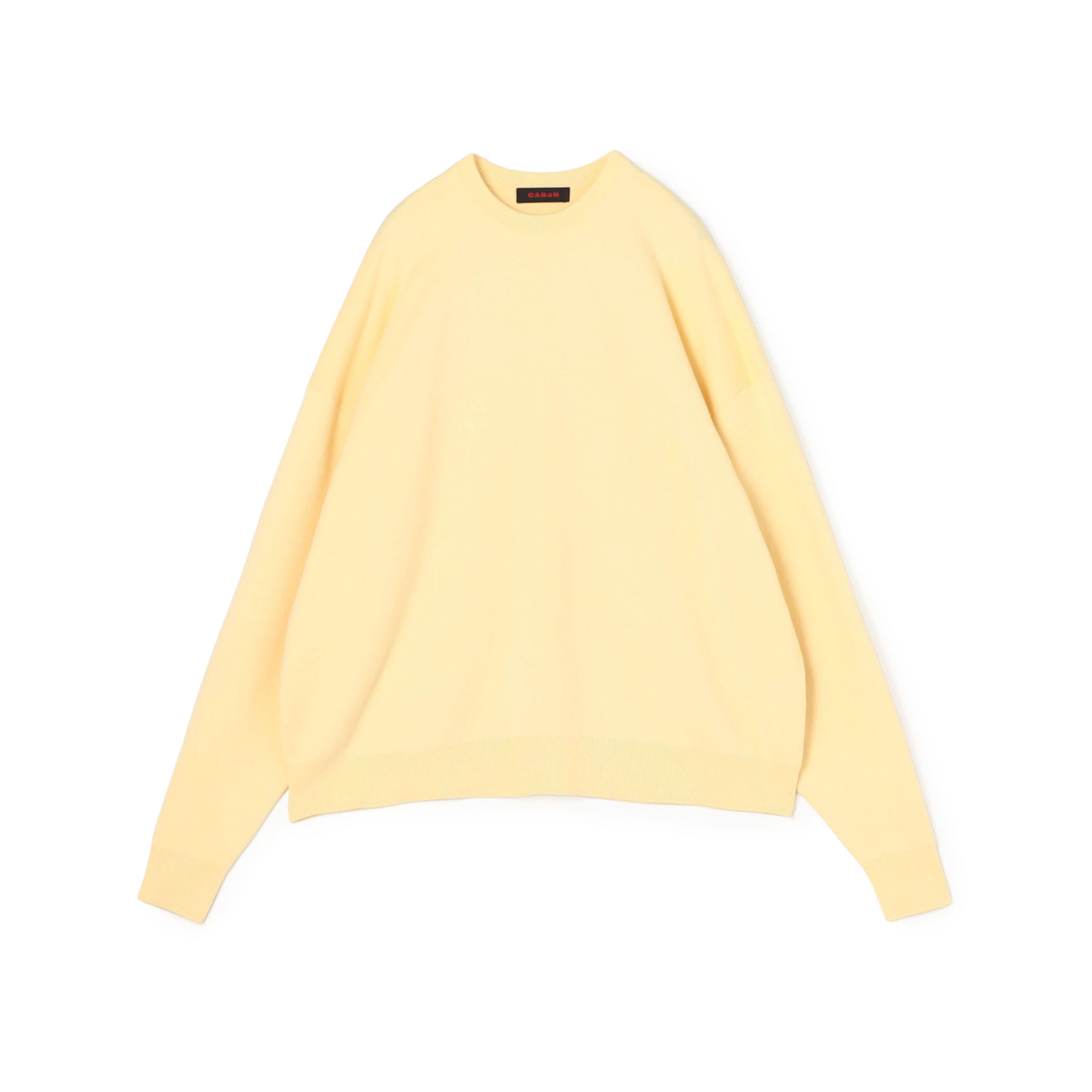 コットンカシミヤ クルーネックプルオーバー