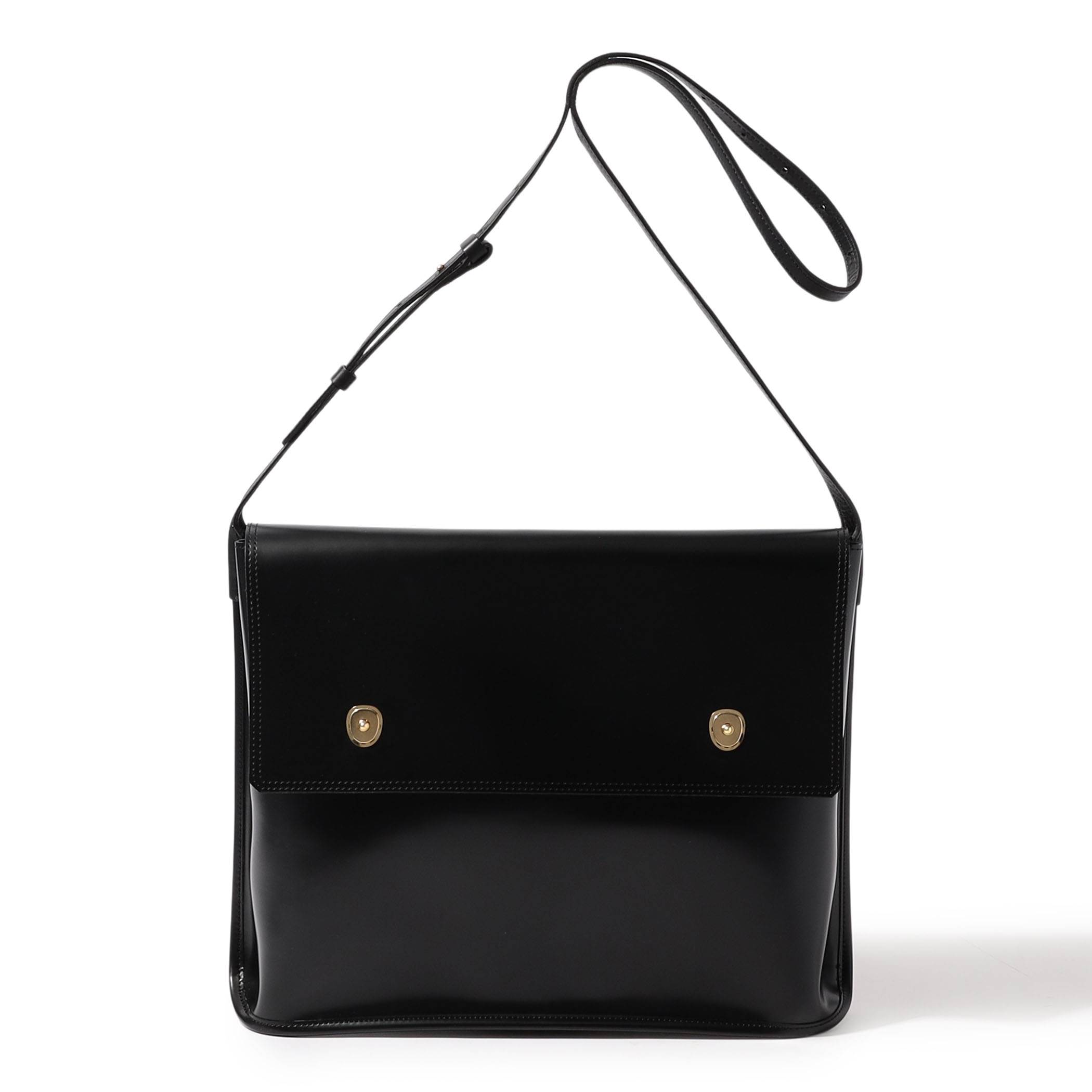 PIENI M EXTRA PVC×ピッグレザー ショルダーバッグ